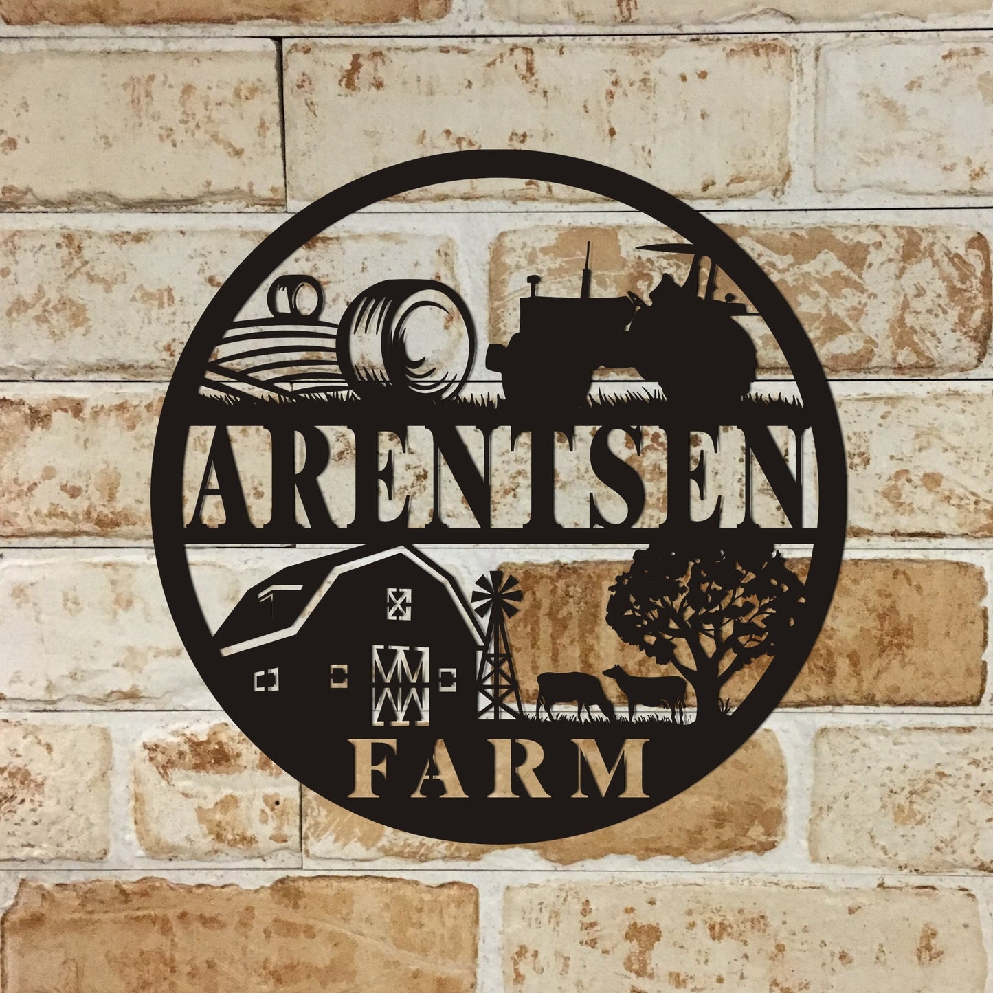 Custom Cow Ranch Metal Sign, Unique Family Name Gift, Personalized Metal Farmhouse Sign, Range Established Sign, Cow Farm Metal Sign