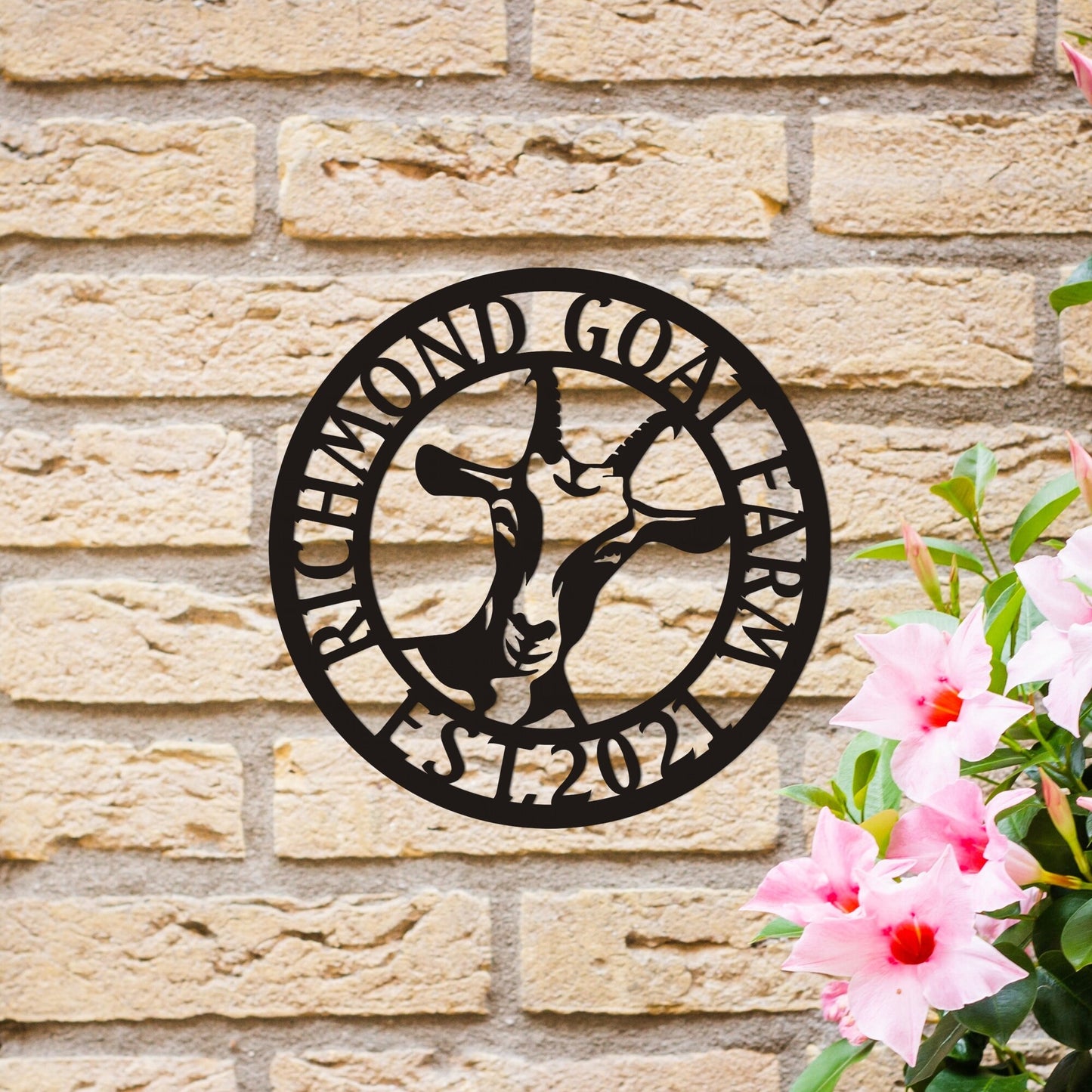 Personalized Goat Metal Farm Sign, Custom Metal Goat Ranch Sign, Unique Family Gift, Porch Metal Wall Sign, Christmas Gift, Best Gift