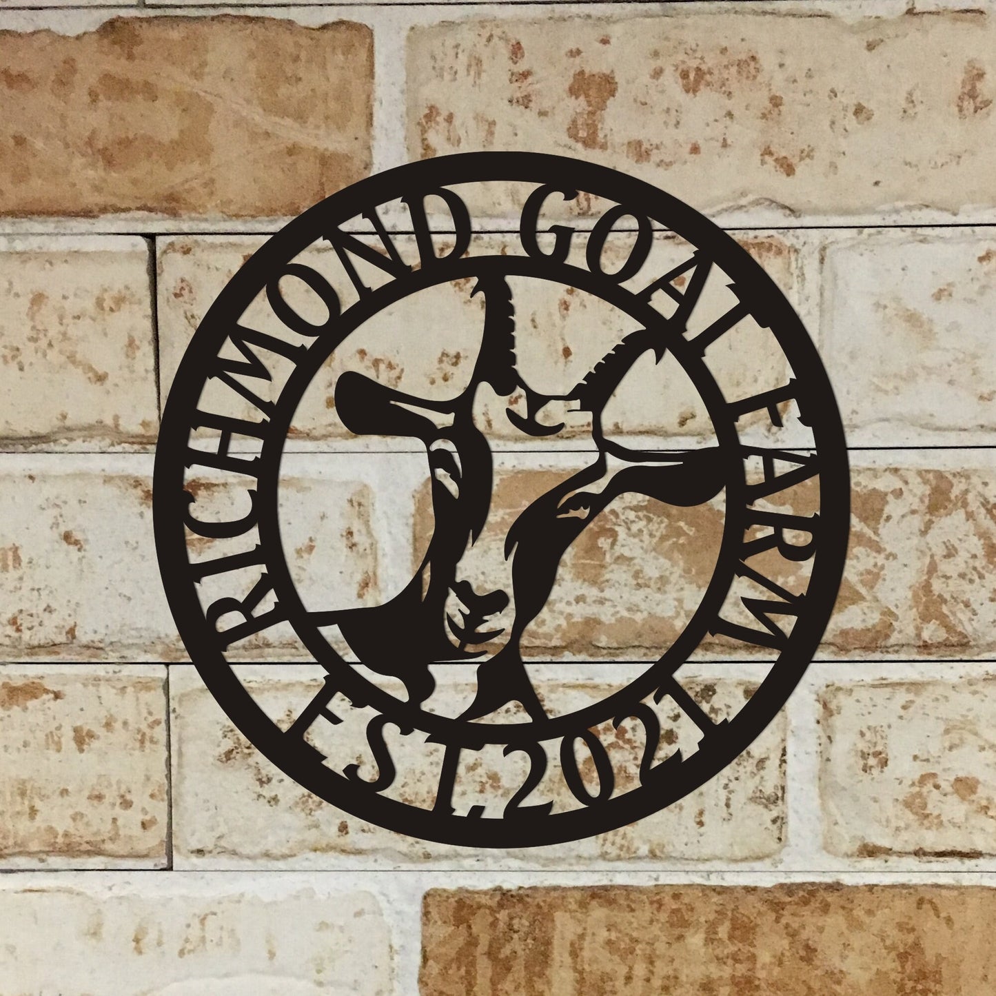 Personalized Goat Metal Farm Sign, Custom Metal Goat Ranch Sign, Unique Family Gift, Porch Metal Wall Sign, Christmas Gift, Best Gift
