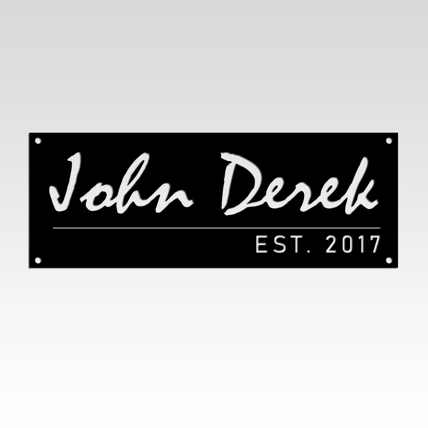 Custom Family Name MetalSign, Villa Name Metal Sign, Modern Personalized House Name Sign, Modern Metal Family Sign, Unique Christmas Gift