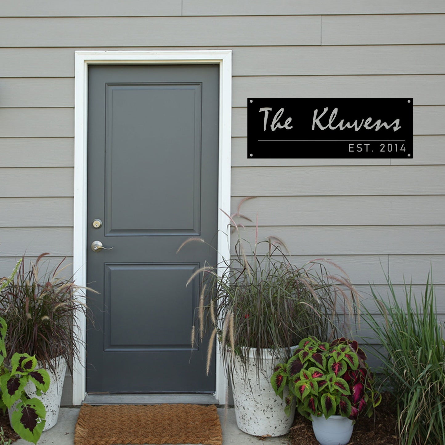Custom Family Name MetalSign, Villa Name Metal Sign, Modern Personalized House Name Sign, Modern Metal Family Sign, Unique Christmas Gift
