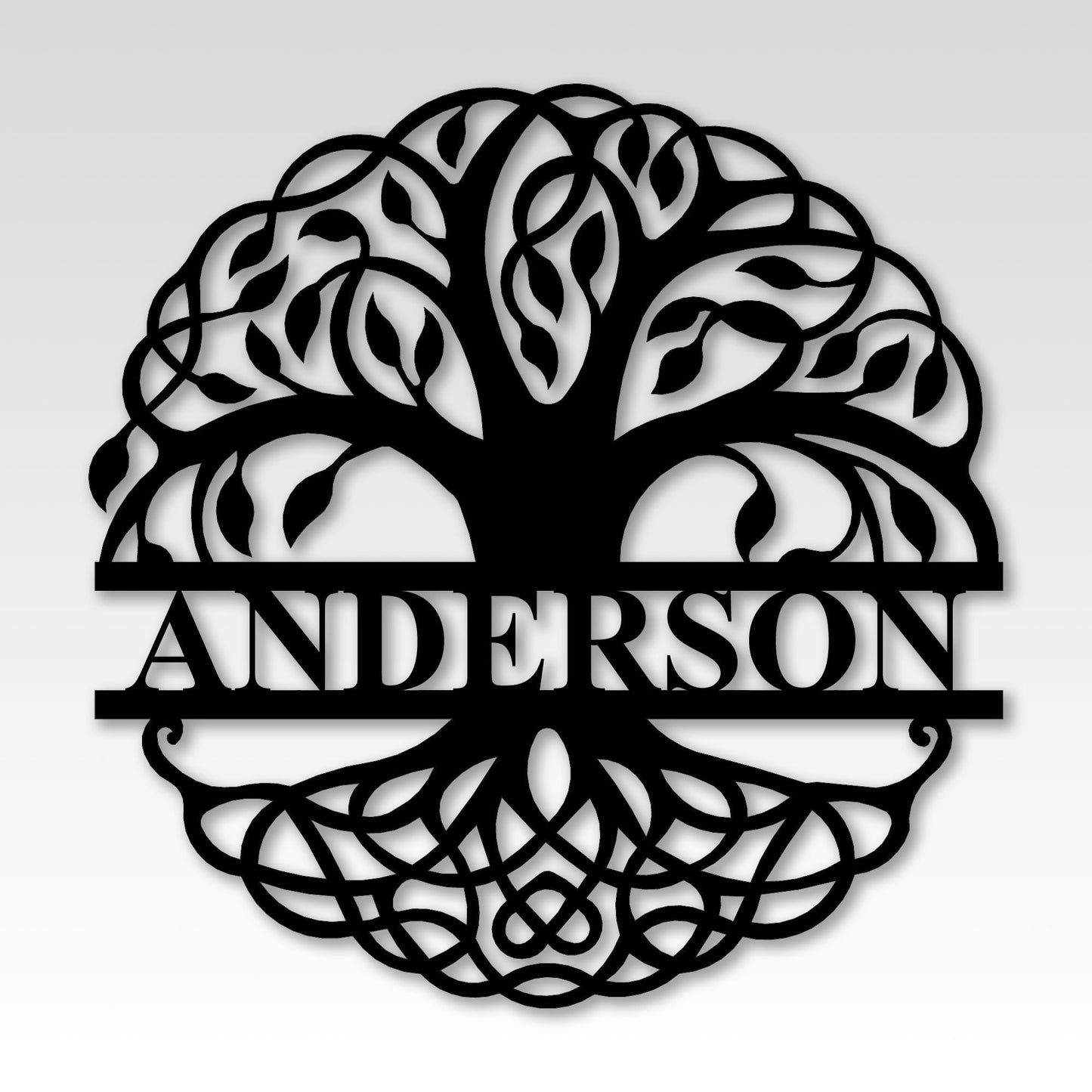 Custom Tree of Life Name Sign, Personalized Monogram Name Sign, Unique House Entry Metal Sign, Valentines Day Gift, Easy to Hang