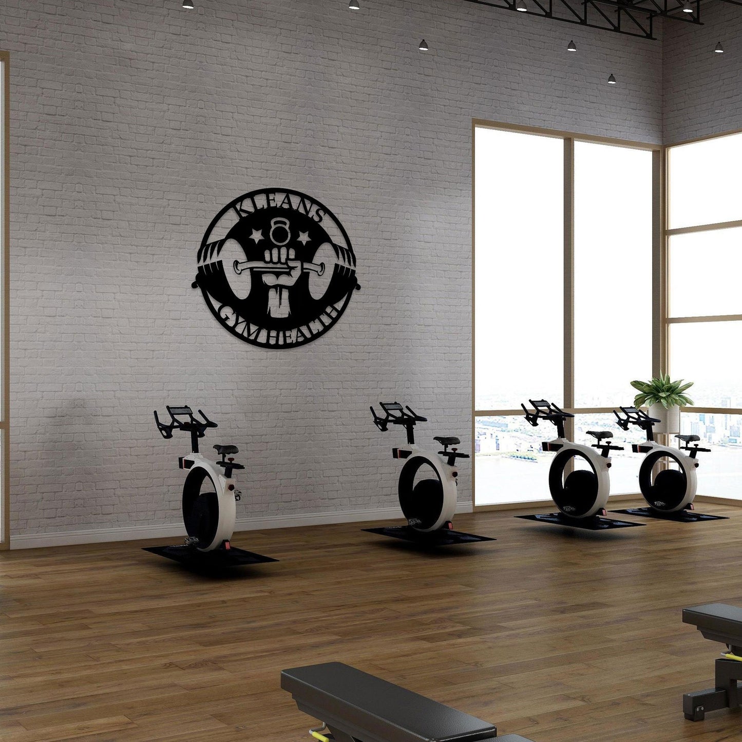 Custom Metal Gym Sign, Personalized Fitness Wall Sign, Established Sign, Gym Wall Decor, Home Gym Sign, Crossfit Gifts, Bodybuilding Sign