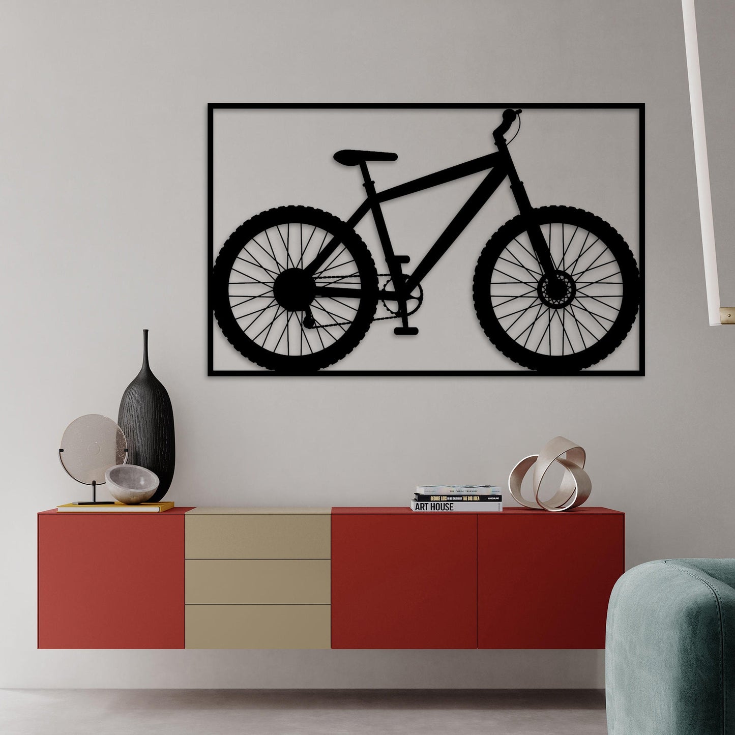 Bike Metal Wall Art, Cycle Lovers Unique Gift, Headboard Metal Wall Art, House Entry Wall Art, Bestseller Gift, Easy to Hang