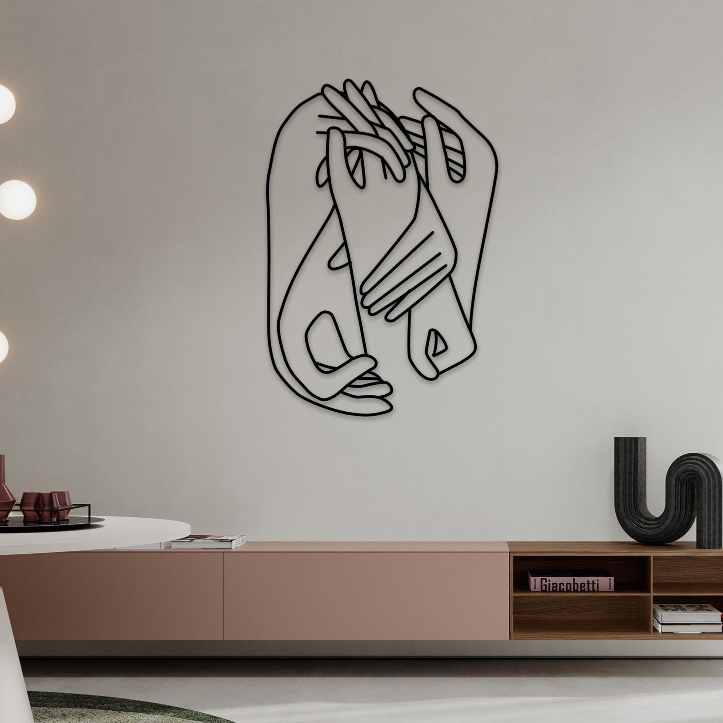 Hands Metal Wall Art, Holding Hands Metal Home Decor, Unique Birthday Gift, Livingroom Metal Wall Art, Christmas Gift, Abstract Wall Art