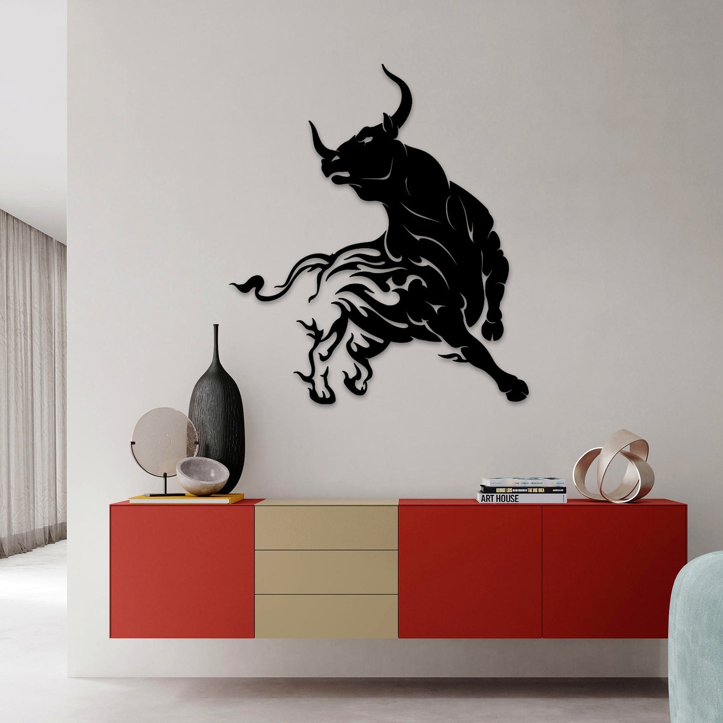 Bull Metal Wall Art, Buffalo Metal Wall Art, Rodeo Lovers Birthday Gift, Porch Metal Wall Art, Bull Ranch Metal Sign, Christmas Gift