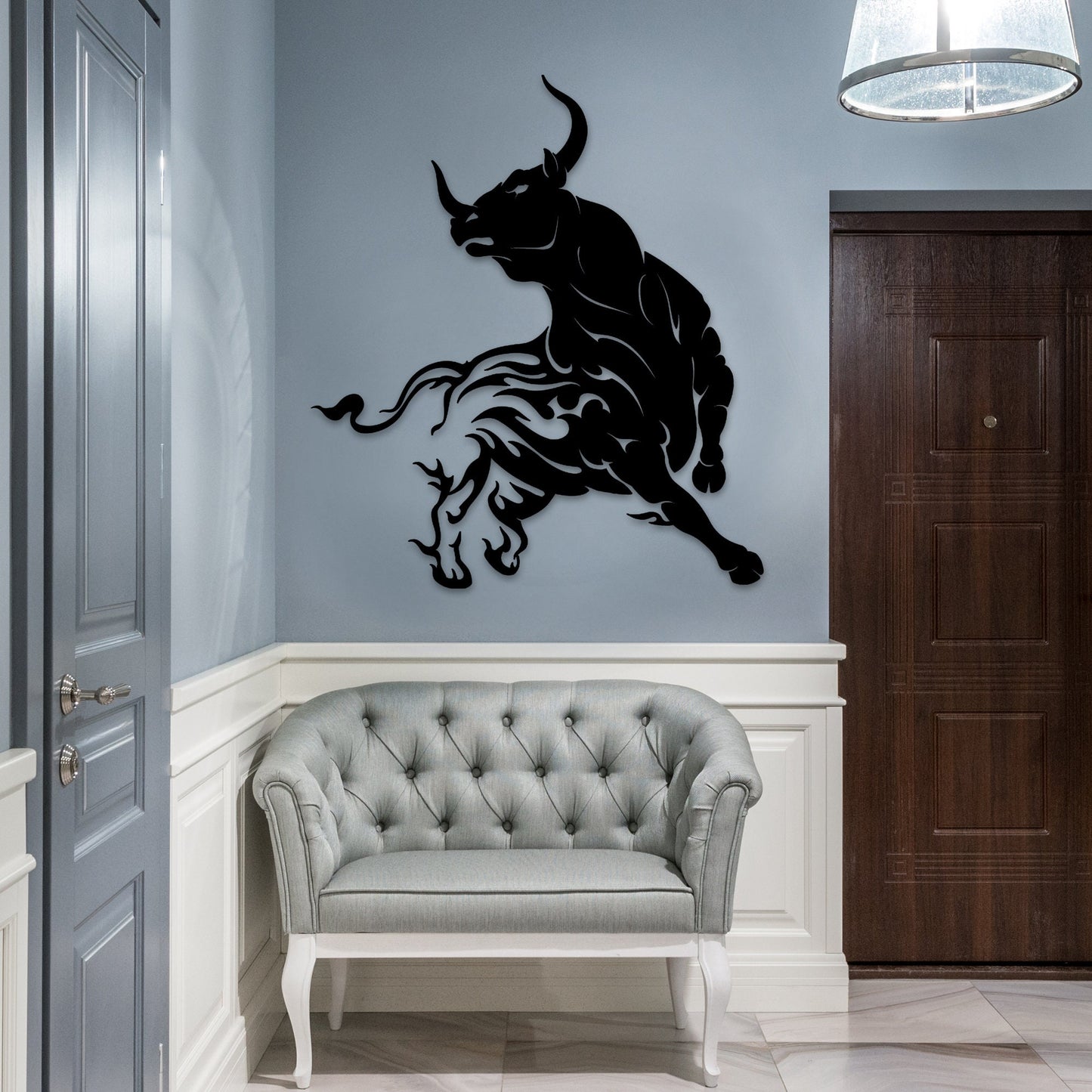 Bull Metal Wall Art, Buffalo Metal Wall Art, Rodeo Lovers Birthday Gift, Porch Metal Wall Art, Bull Ranch Metal Sign, Christmas Gift