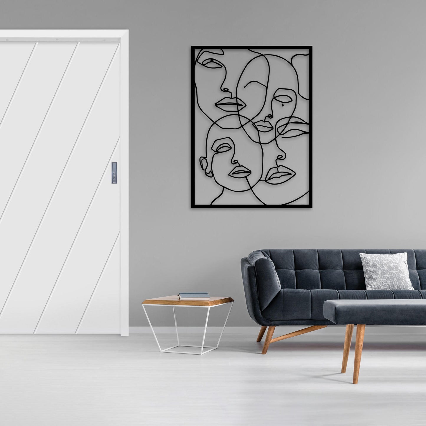 Womans Faces Metal Wall Art, Abstarct Metal Wall Decor, Unique Birthday Gift, Bathroom Metal Wall Art, Valentines Day Gift