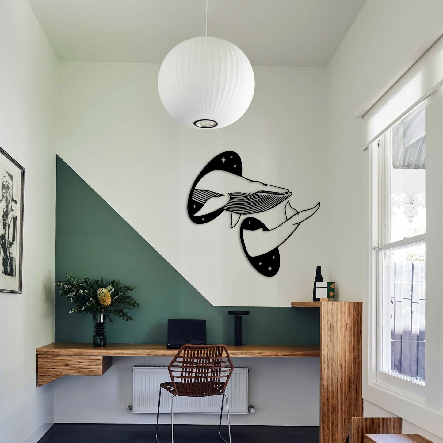 Whale Metal Wall Art, Modern Livingroom Wall Art, Wire Whale Wall Art, Wall Art With Ocean Theme, Nautical Metal Decor, Gift for Her