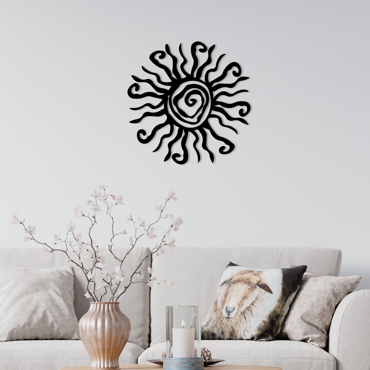 Wacky Sun Metal Wall Art, Unique Sun Metal Wall Decor, Porch Metal Wall Art, Unique Birthday Gift, Best Anniversary Gift, Gift For Family