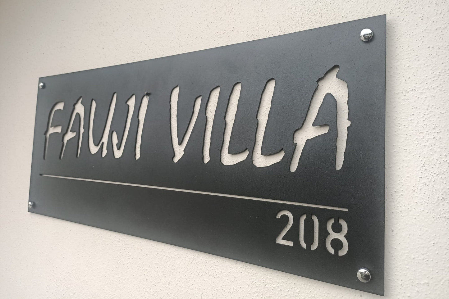 Custom Family Name MetalSign, Villa Name Metal Sign, Modern Personalized House Name Sign, Modern Metal Family Sign, Unique Christmas Gift