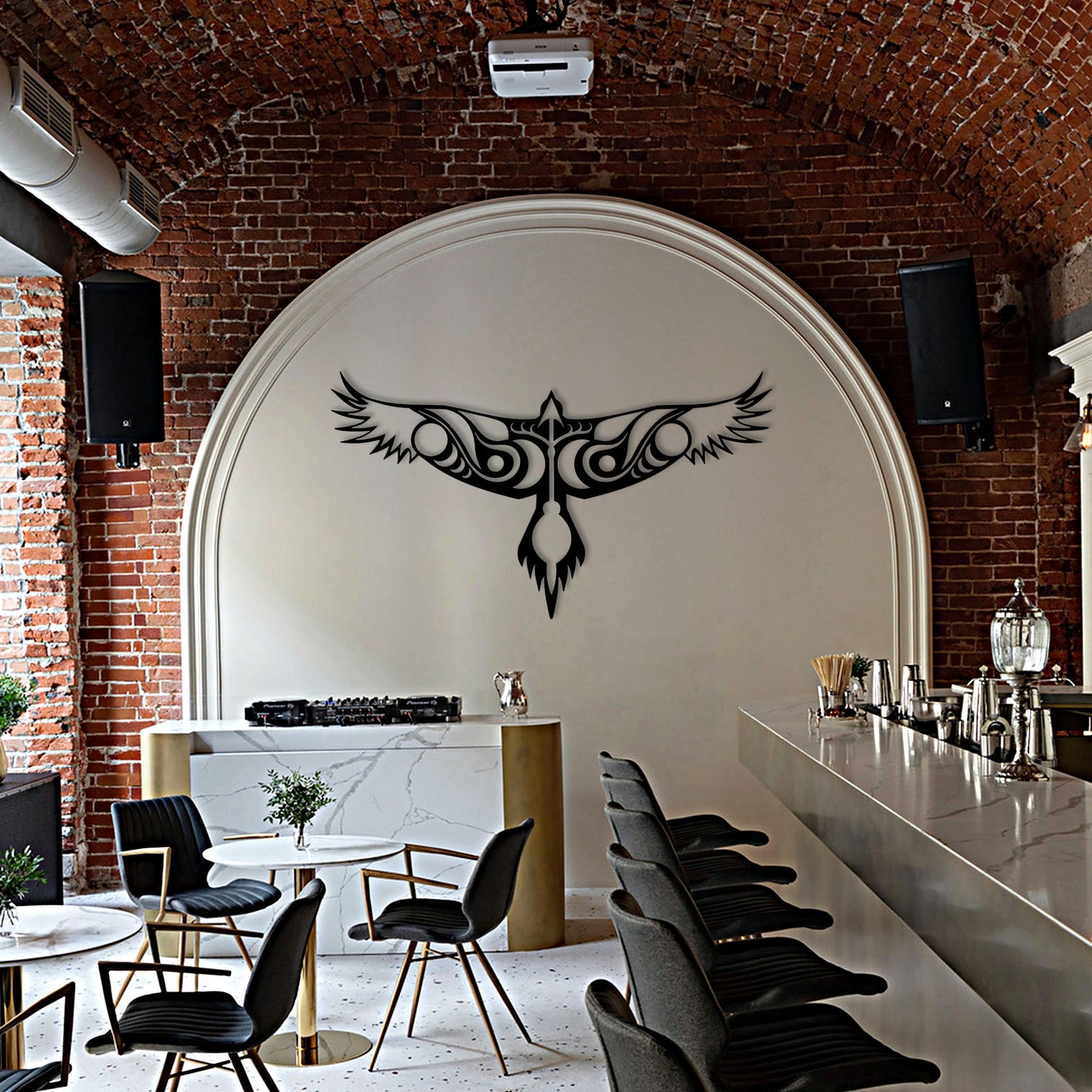 Black Eagle With Mountain Metal Wall Art, Eagle Metal Wall Home Decor, Headboard Metal Wall Art, Unique Birthday Gift, Christmas Gift