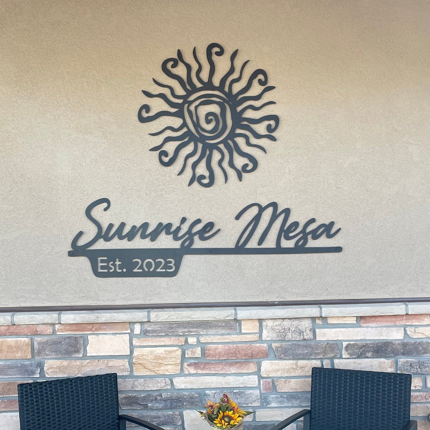 Wacky Sun Metal Wall Art, Unique Sun Metal Wall Decor, Porch Metal Wall Art, Unique Birthday Gift, Best Anniversary Gift, Gift For Family