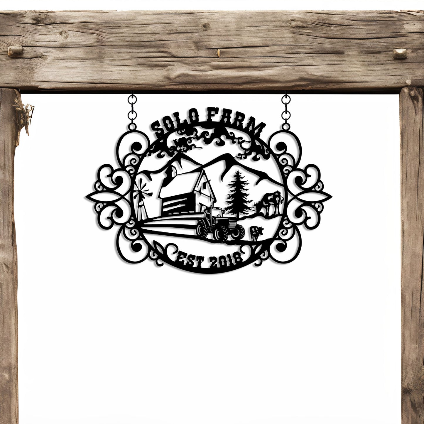 Customize Ranch Metal Family Name Sign, Personalized Metal Garden Sign, Custom Porch Metal Sign, Gift for Family Name, Valentines Day Gift