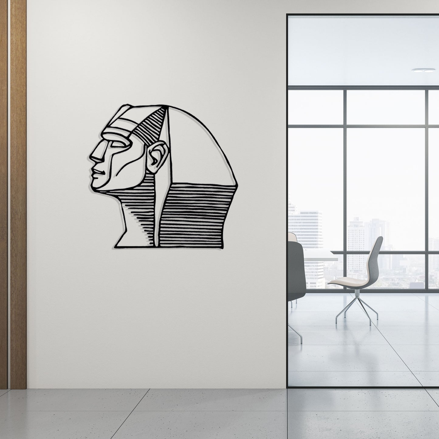 Ramses Egyptian Metal Wall Art, Historical Egyptian Lovers Unique Birthday Gift, King Ramses Line Art Wall Decor, Valentines Day Gift