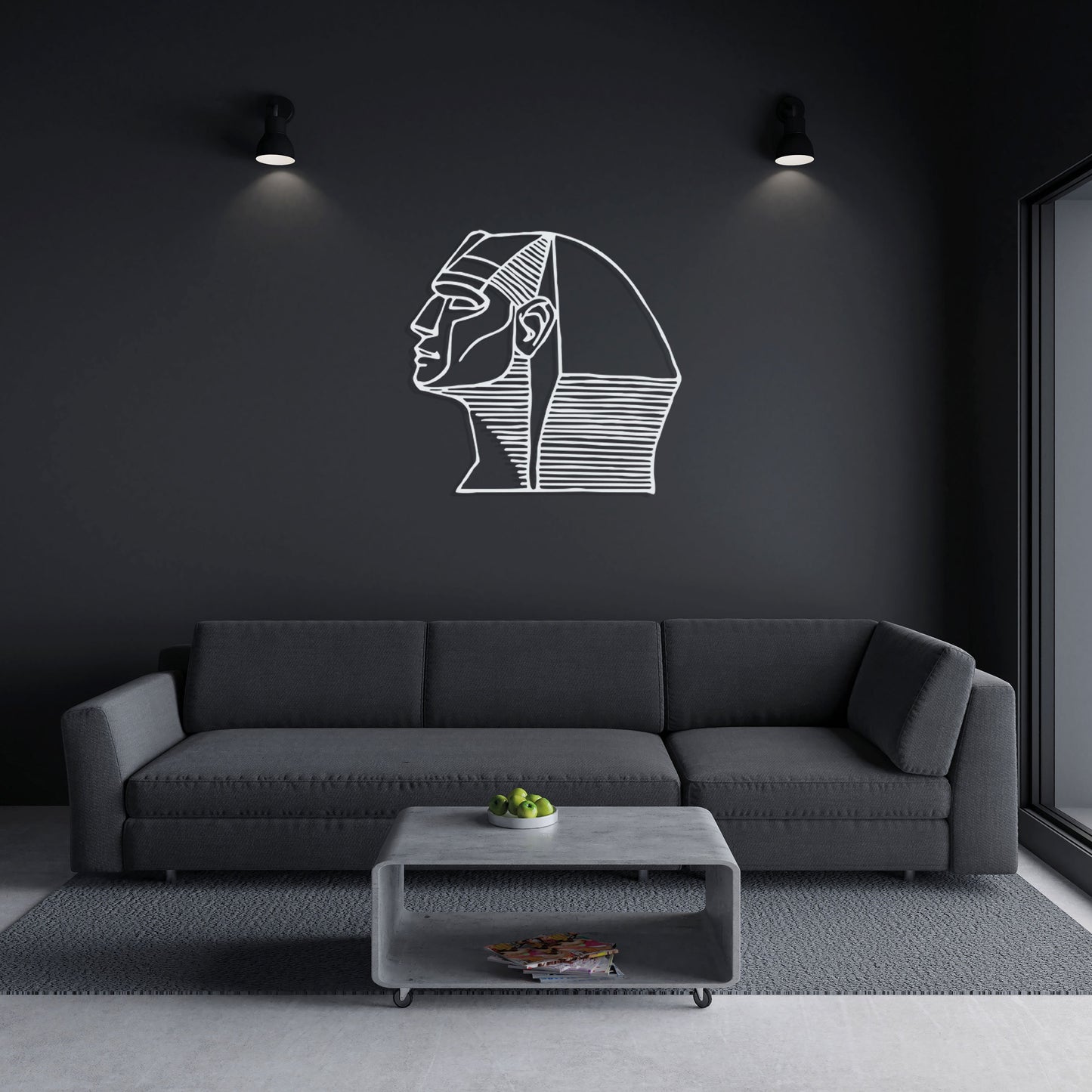 Ramses Egyptian Metal Wall Art, Historical Egyptian Lovers Unique Birthday Gift, King Ramses Line Art Wall Decor, Valentines Day Gift