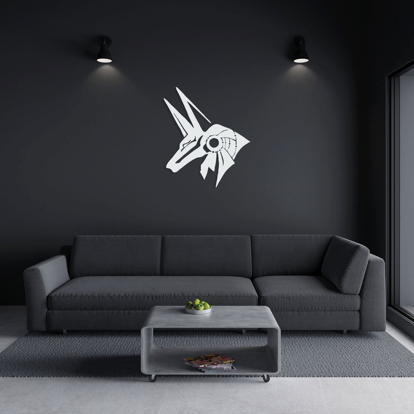 Anubis Metal Wall Art, Egyptian Lovers Unique Birthday Gift, Valentines Day Gift , Iconic Mythology Metal Art, Easy to Hang, Housewarming