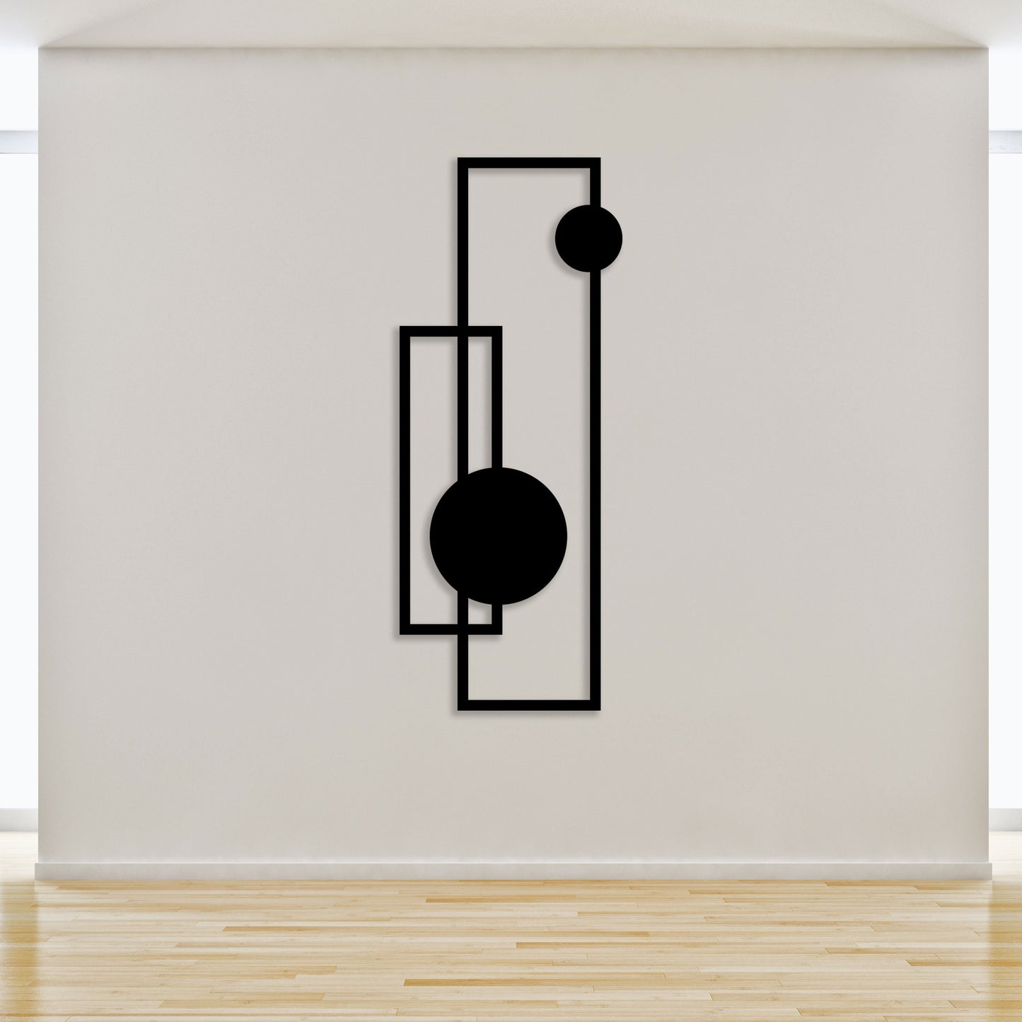 Geometric Minimalist Metal Wall Art, Modern Office Wall Decor, Unique Birthday Gift, Minanimalist Metal Line Wall Art, Christmas Gift