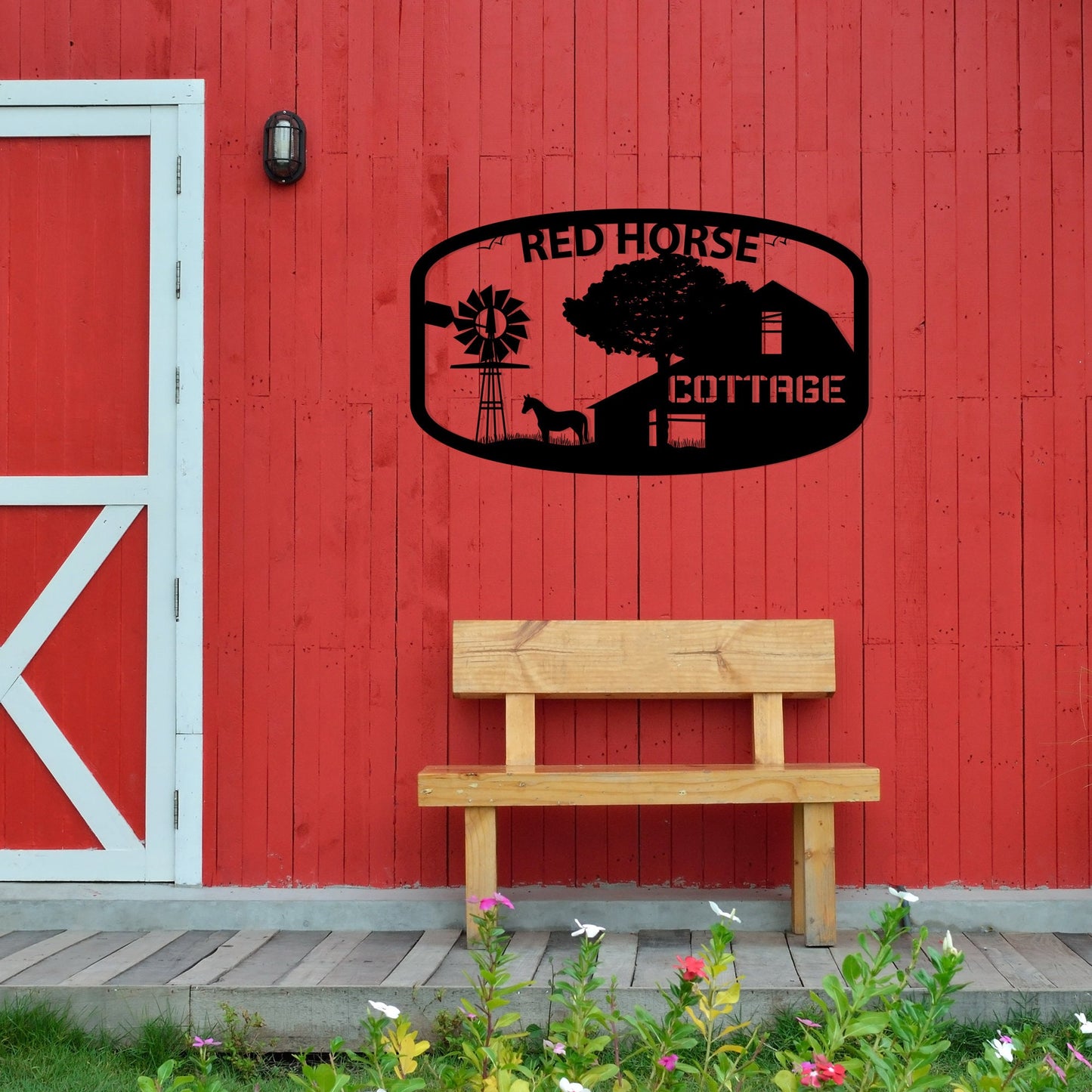 Personalized Metal Ranch Name Sign, Custom Metal Horse Barn Sign, Farm Family Name Metal Sign, Gift for Dad, Unique Gift for Family