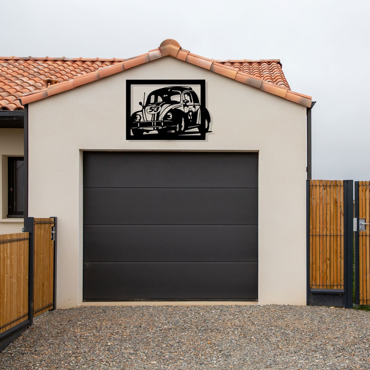Beetle Metal Wall Art, Car Lovers Unique Metal Wall Decor, Garage Metal Wall Sign, Easy to Hang, Beetle Fans Birthday Gift, Bedroom Wall Art