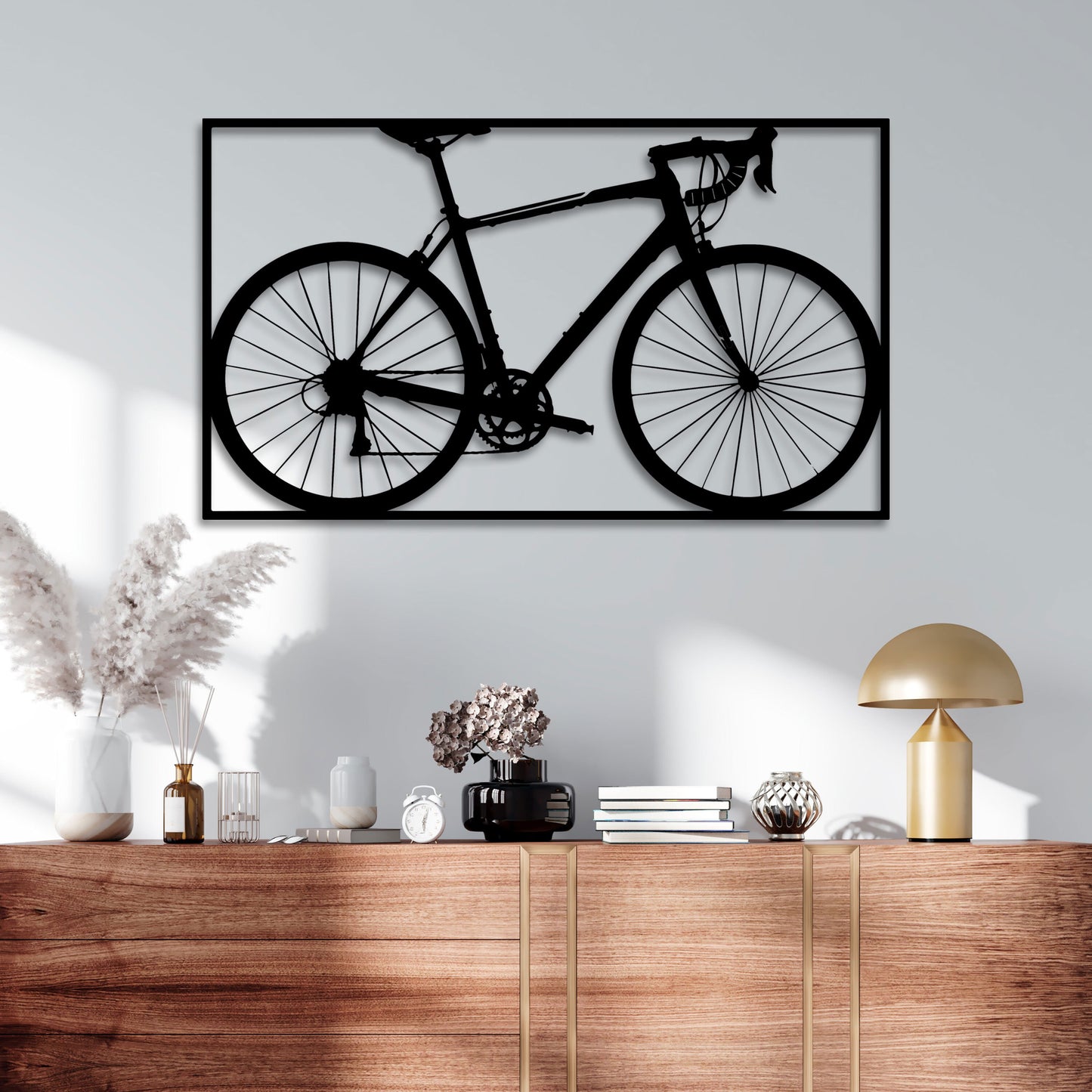 Bike Metal Wall Art, Home Decor Metal Cycle, Bicycle Lovers Birthday Gift, Yoga Room Wall Decor, Garage Entry Wall Art, Gift For Her