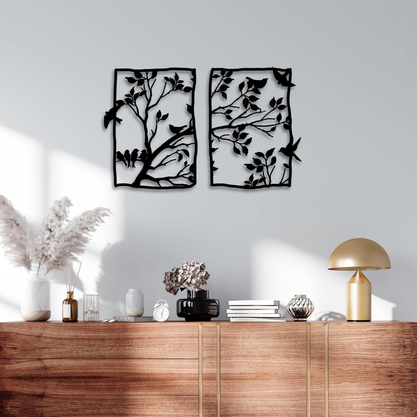 Tree Branches Metal Wall Art, Kitchen Metal Wall Decor, Headboard Metal Wall Art, Tree Lovers Gift, Birthday Gift, Valentine's Day Gift