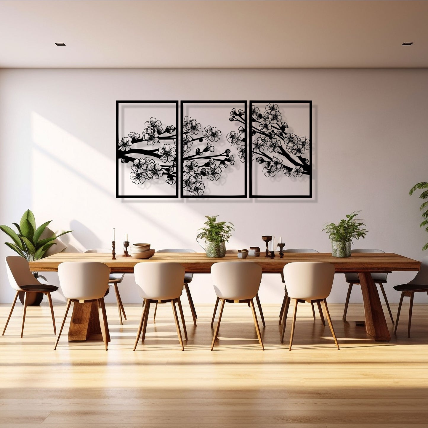 Cherry Blossom Metal Wall Art - Cherry Blossom Metal Home Decor - Unique Birthday Gift - Headboard Metal Wall Art - Christmas Gift