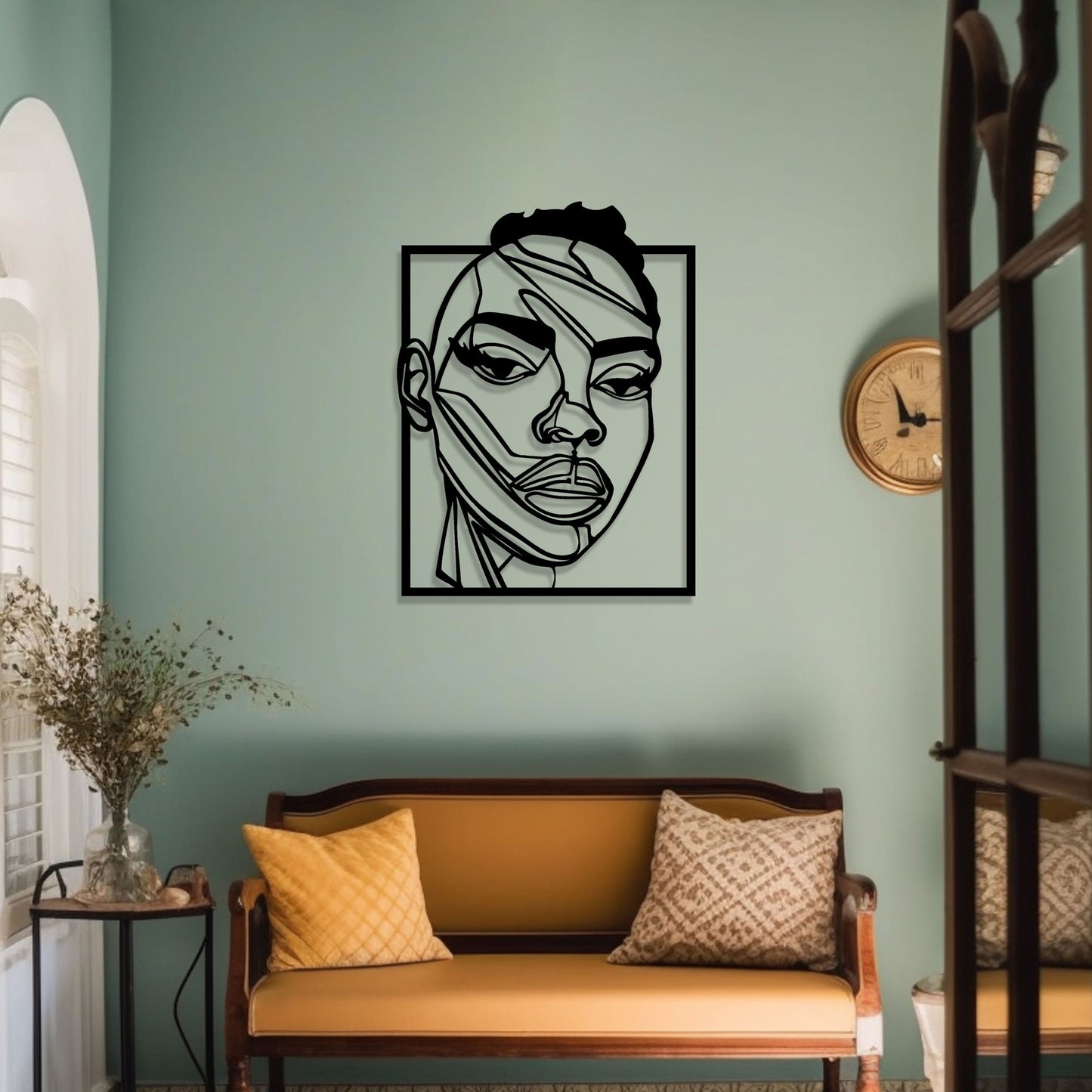 Stranger Metal Line Wall Art, Abstract Metal Line Art Wall Decor, X-Men iconic Metal Wall Decor, Unique Birthday Gift, Valentine's Day gift