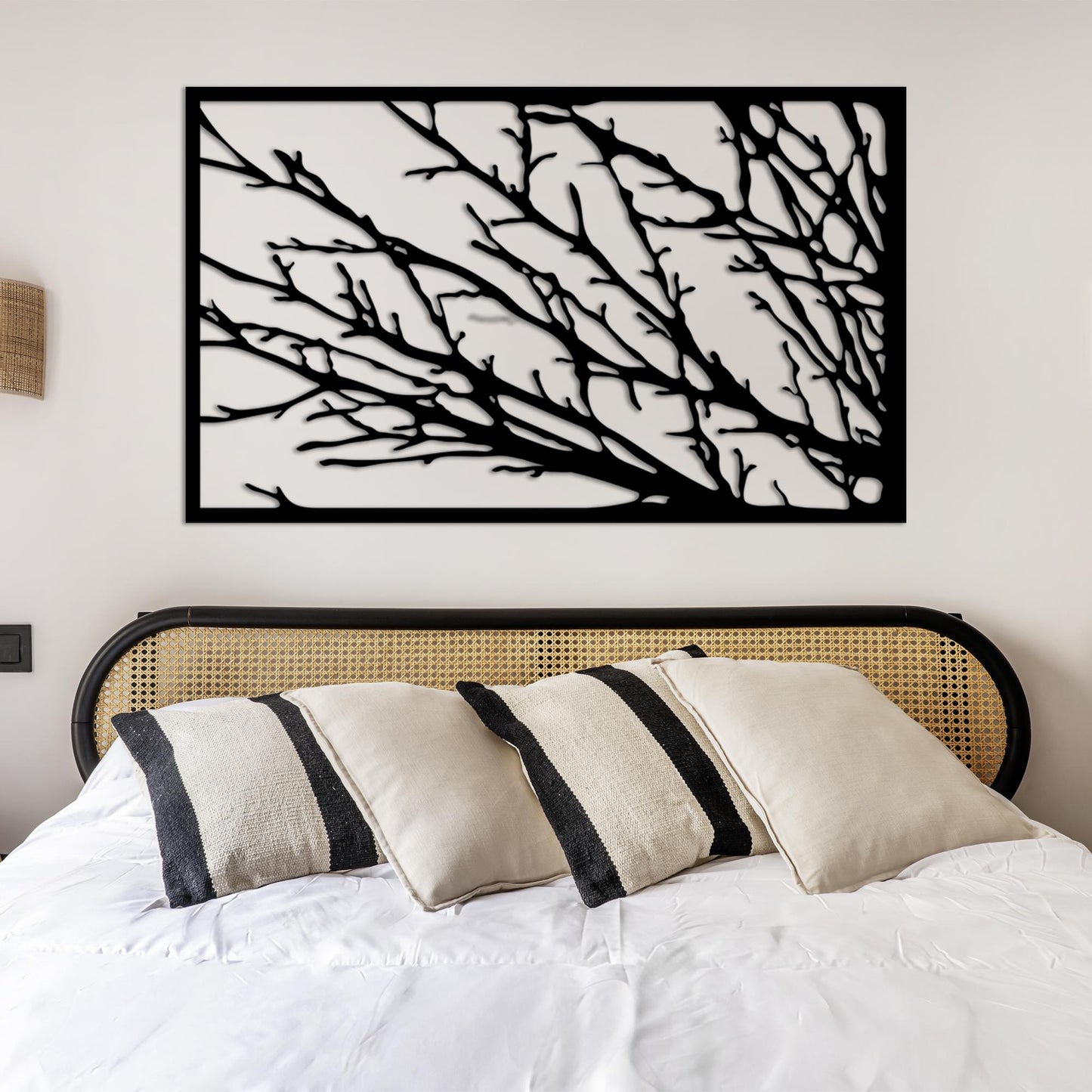 Tree Metal Wall Art, Tree Branches Metal Wall Art, Black Metal Wall Decor, Office Metal Wall Art, Tree Lover Gift, Valentine's Day Gift