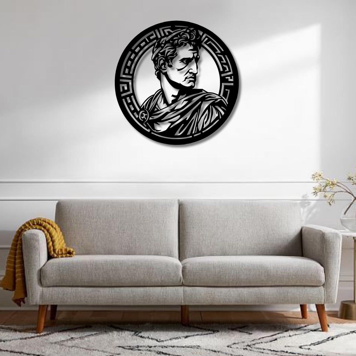Marcus Antonius Metal Wall Art, Unique Birthday Gift, Rome Lovers Metal Wall Art, Iconic Metal Decor, Gift for Her, Christmas Glft