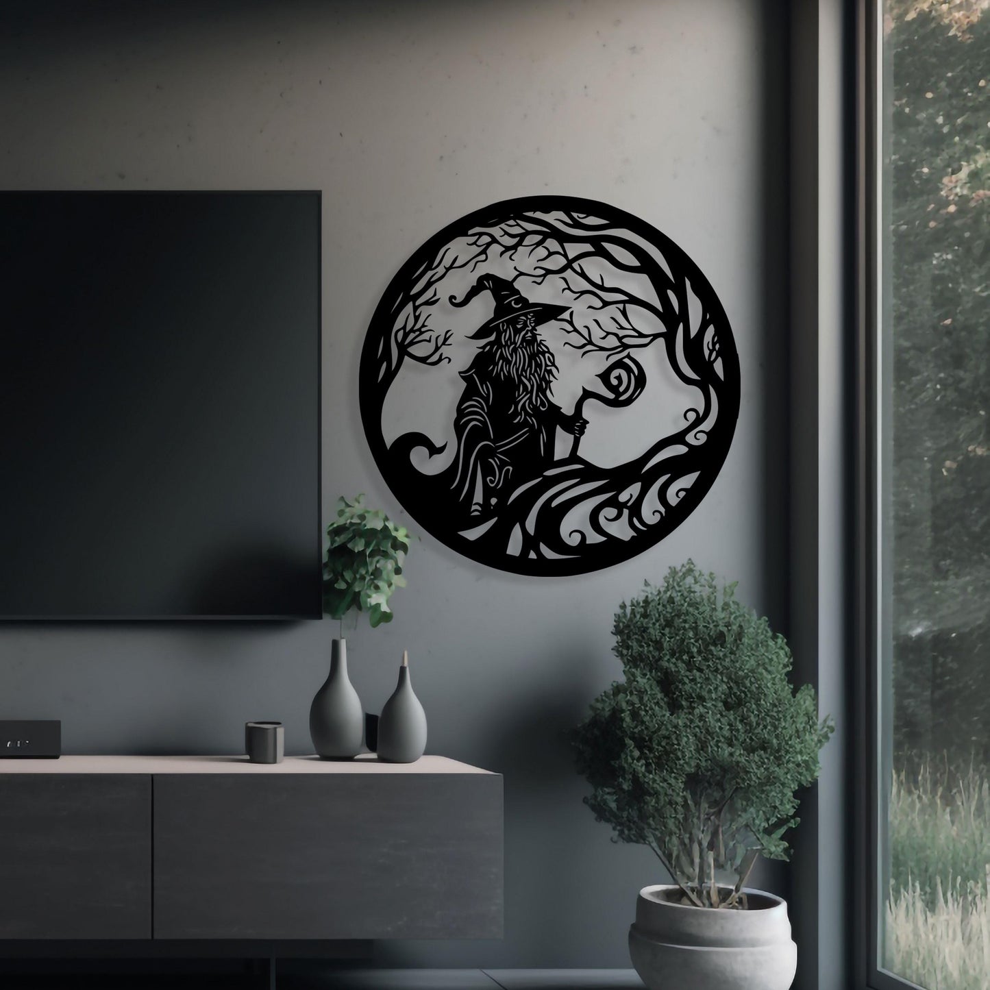 Gandalf Metal Wall Art, Unique Birthday Gift, Lotr Lovers Metal Wall Art, Iconic Metal Decor, Gift for Her, Christmas Glft, Wizard Wall Art