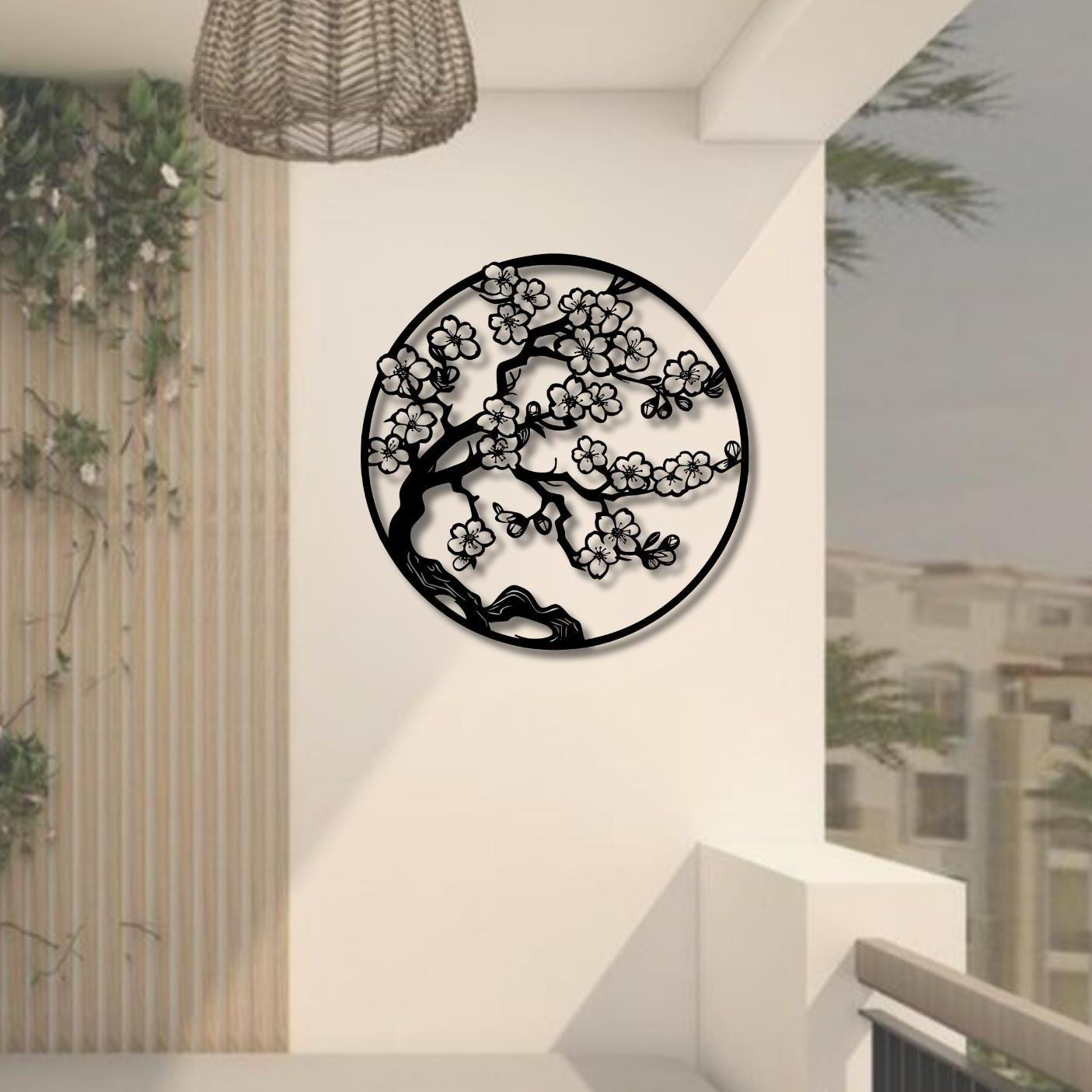 Flowers Bloomsang Metal Wall Art, Home Garden Metal Walll Decor, Unique Birthday Gift, Iconic Metal Decor, Gift for Her, Christmas Glft