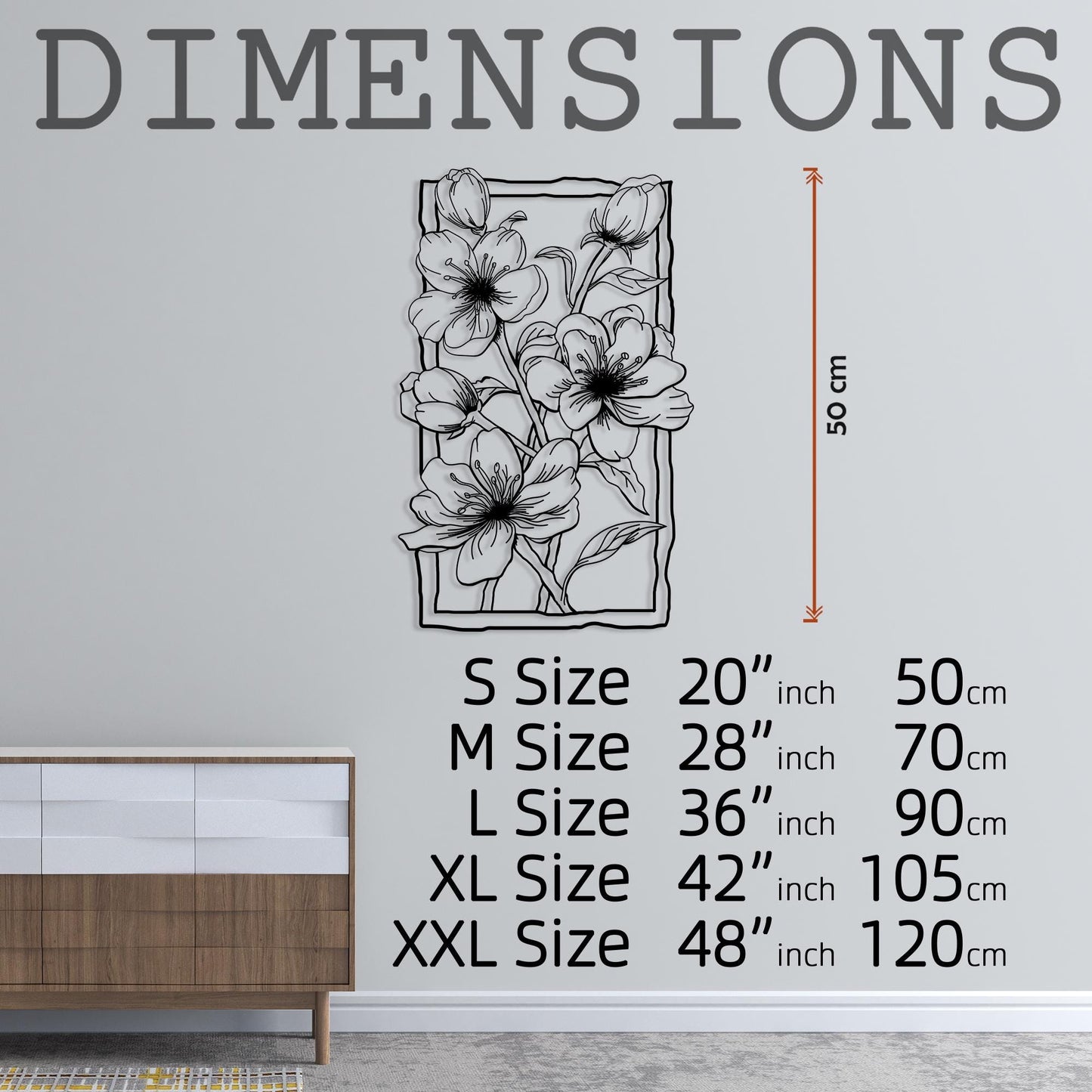 Artistic Flowers Metal Wall Art, Decorative Flowers, Elegant Flowers, Flashy Flowers Metal Wall Decor, Interior Architecture Design Idea