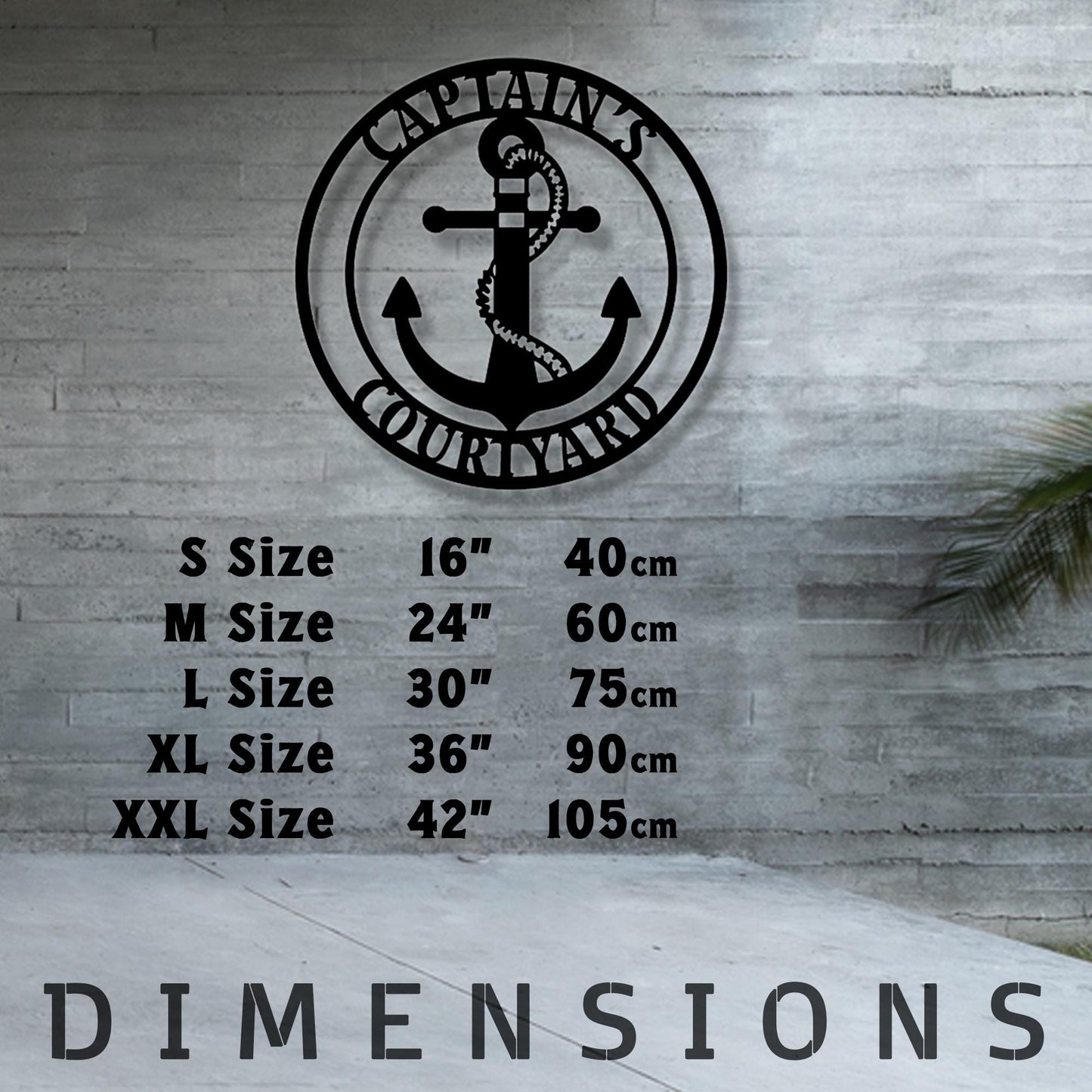 Personalized Metal Anchor Name Sign, Marine Metal Sign, Custom Sailor Name Sign, Nautical Lovers Gift, Anniversary Gift, Christmas Gift