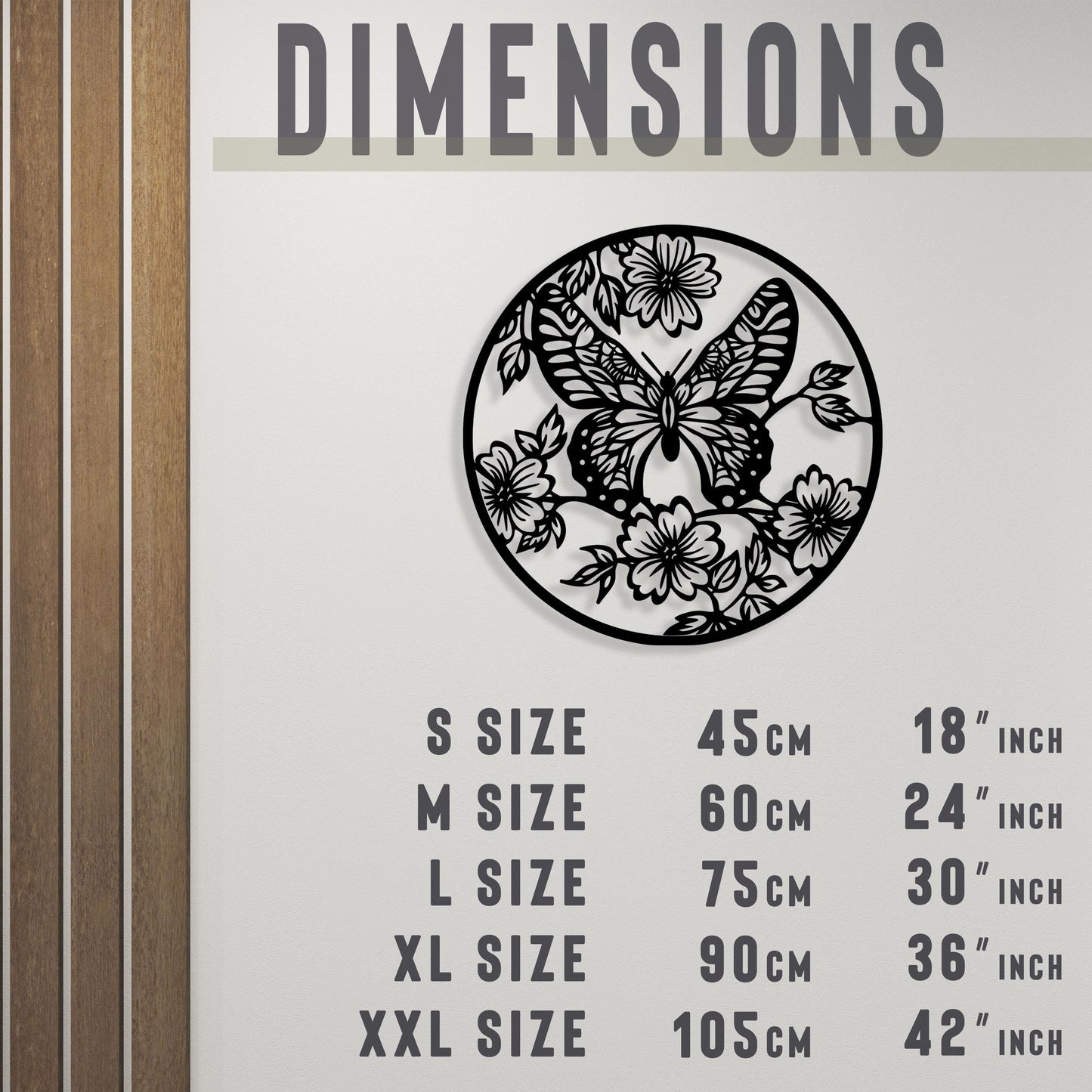 Butterfly Metal Wall Art, Home Garden Metal Wall Art, Unique Birthday Gift, Bathroom Metal Wall Decor, Porch Metal Wall Art, Gift for Her