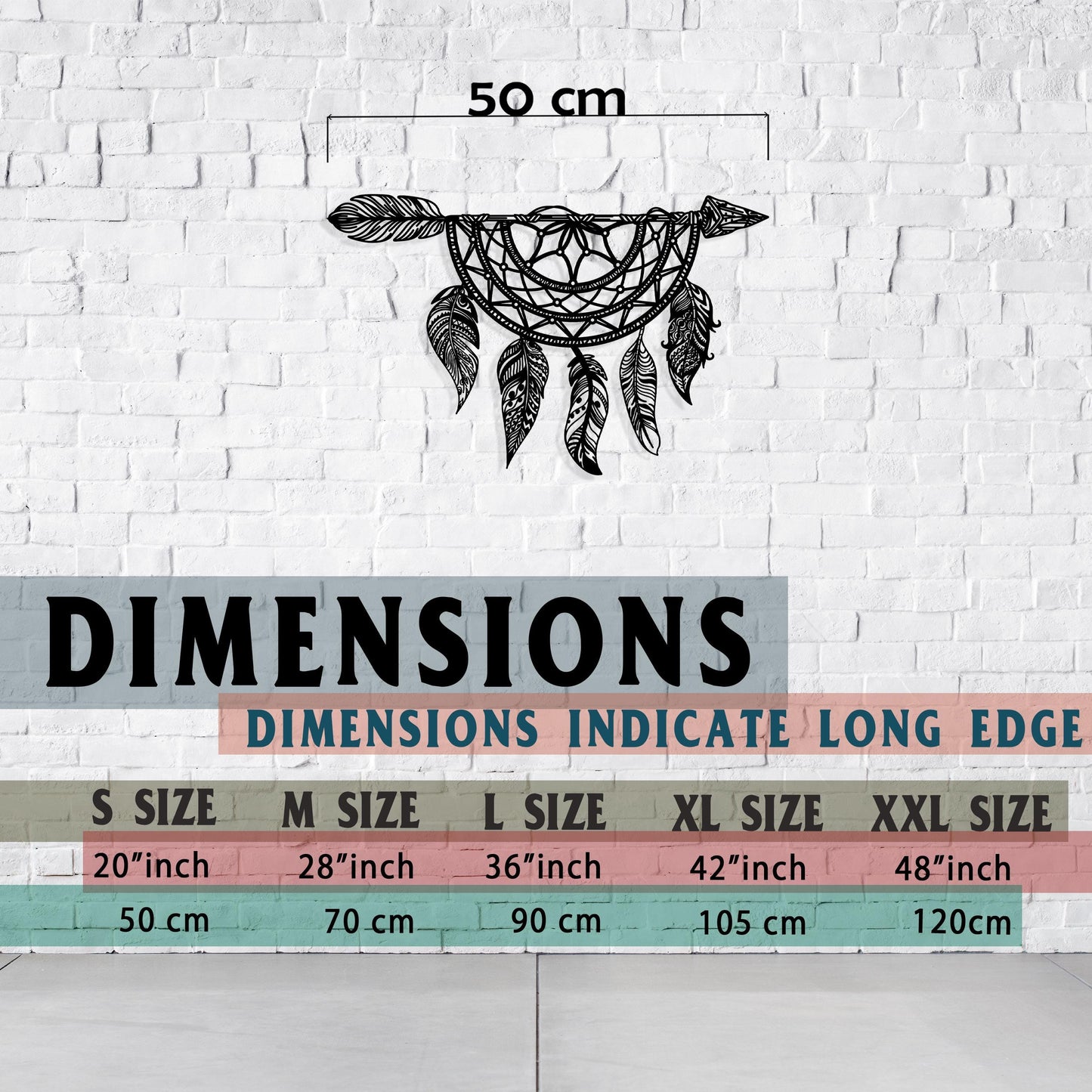 Arrow Dreamcatcher Metal Wall Art, Unique Birthday Gift, Unique Boho Metal Decor, Headboard Wall Art, Gift for Her, Arrow Metal Home Decor