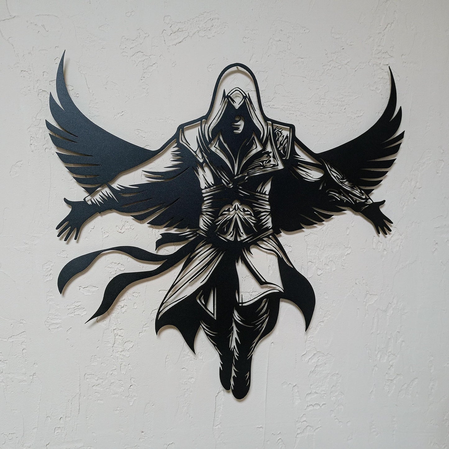 Assassin Metal Wall Art, Gamer Room Wall Decor, Bedroom Wall Art, Iconic Metal Wall Art, Unique Birthday Gift, Christmas Gift, Gift For Her