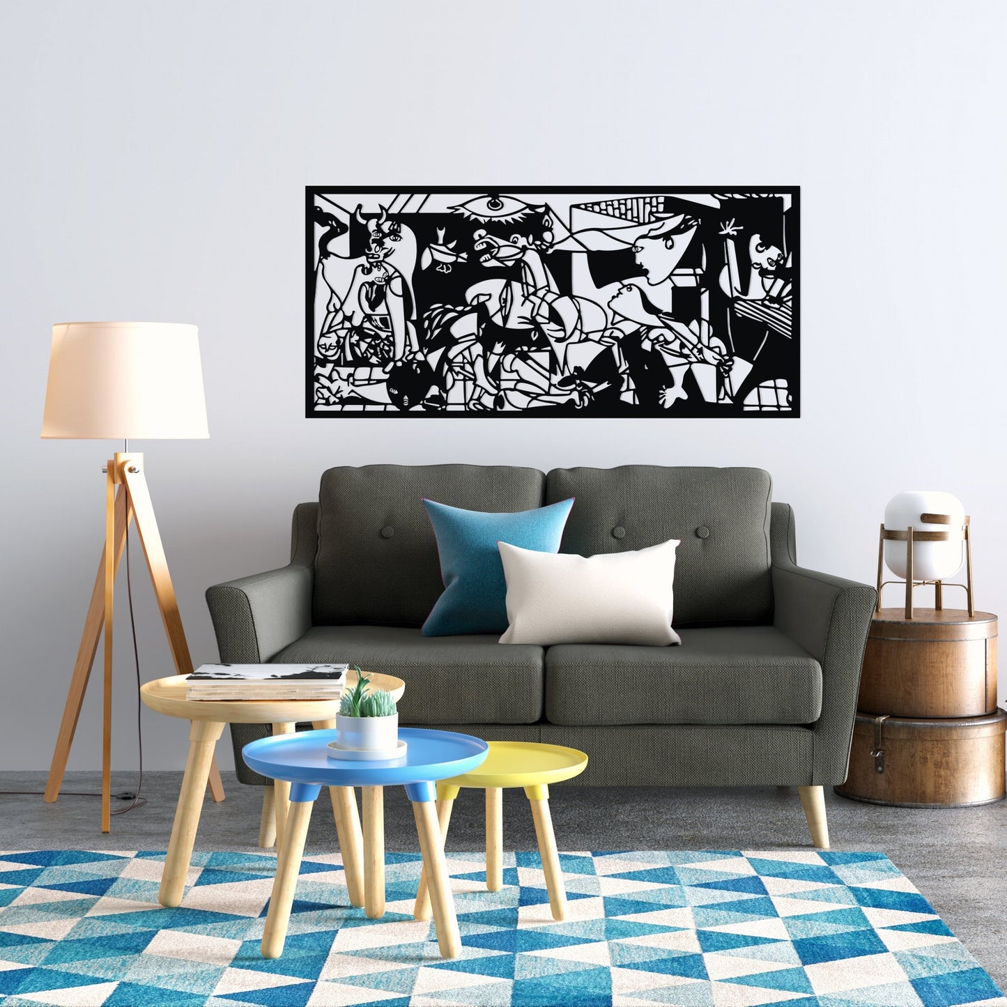 Guernica Metal Wall Art , Pablo Picasso Metal Wall Decor, Housewarming gift, Unique Birthday Gift