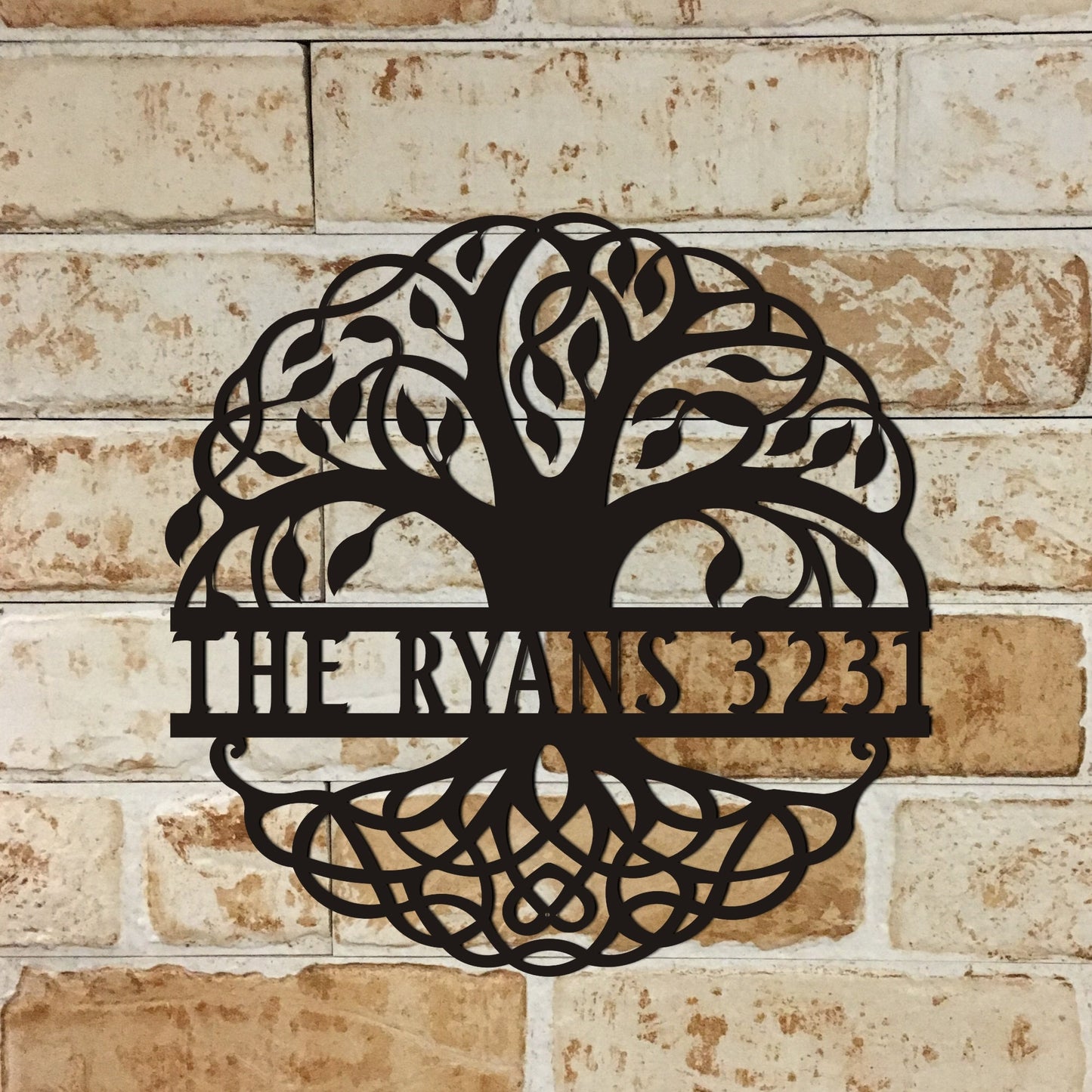 Personalized Metal Tree Family Name Sign - Custom Tree of Life Sign - Metal Family Tree Decor - Gift for Family - Unique Birthday Gift