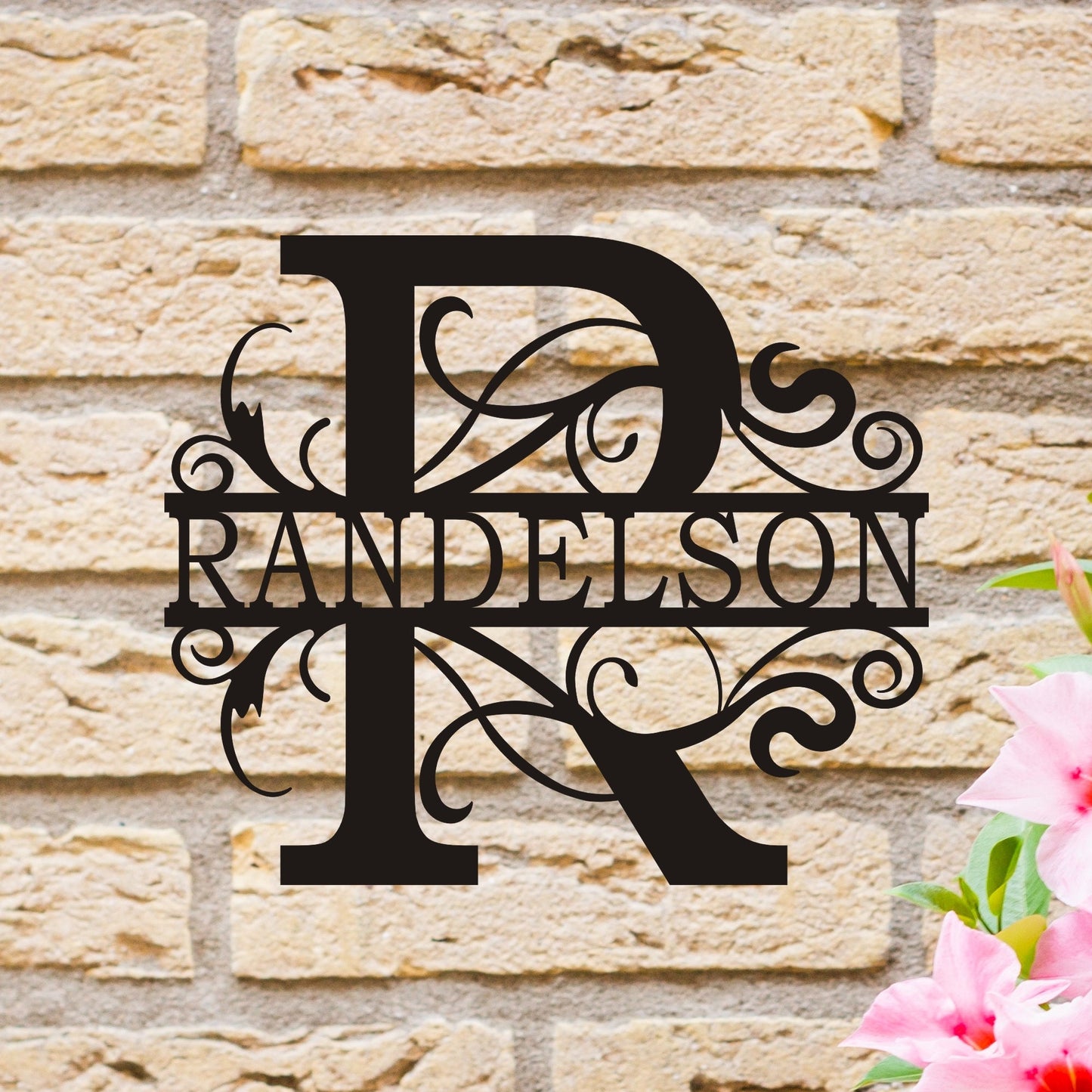 Monogram Personalized Family Name Sign, Custom Metal House Entry Metal Sign, Unique Birthday Gift, Metal Workshop Name Sign, Christmas Gift