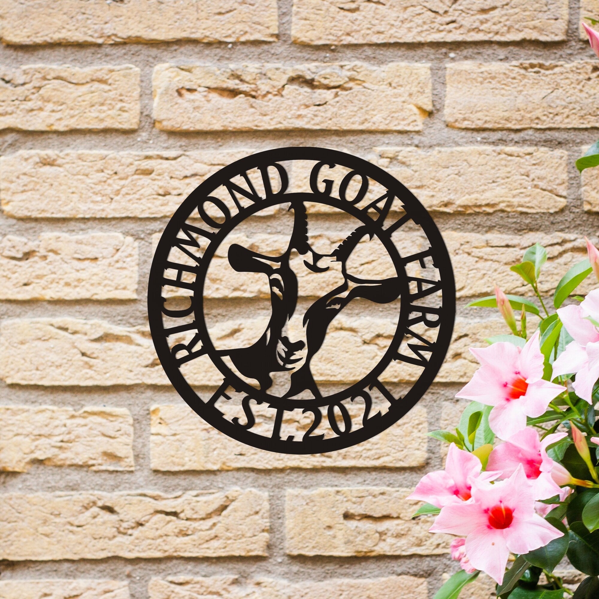 Personalized Goat Metal Farm Sign, Custom Metal Goat Ranch Sign, Unique Family Gift, Porch Metal Wall Sign, Christmas Gift, Best Gift