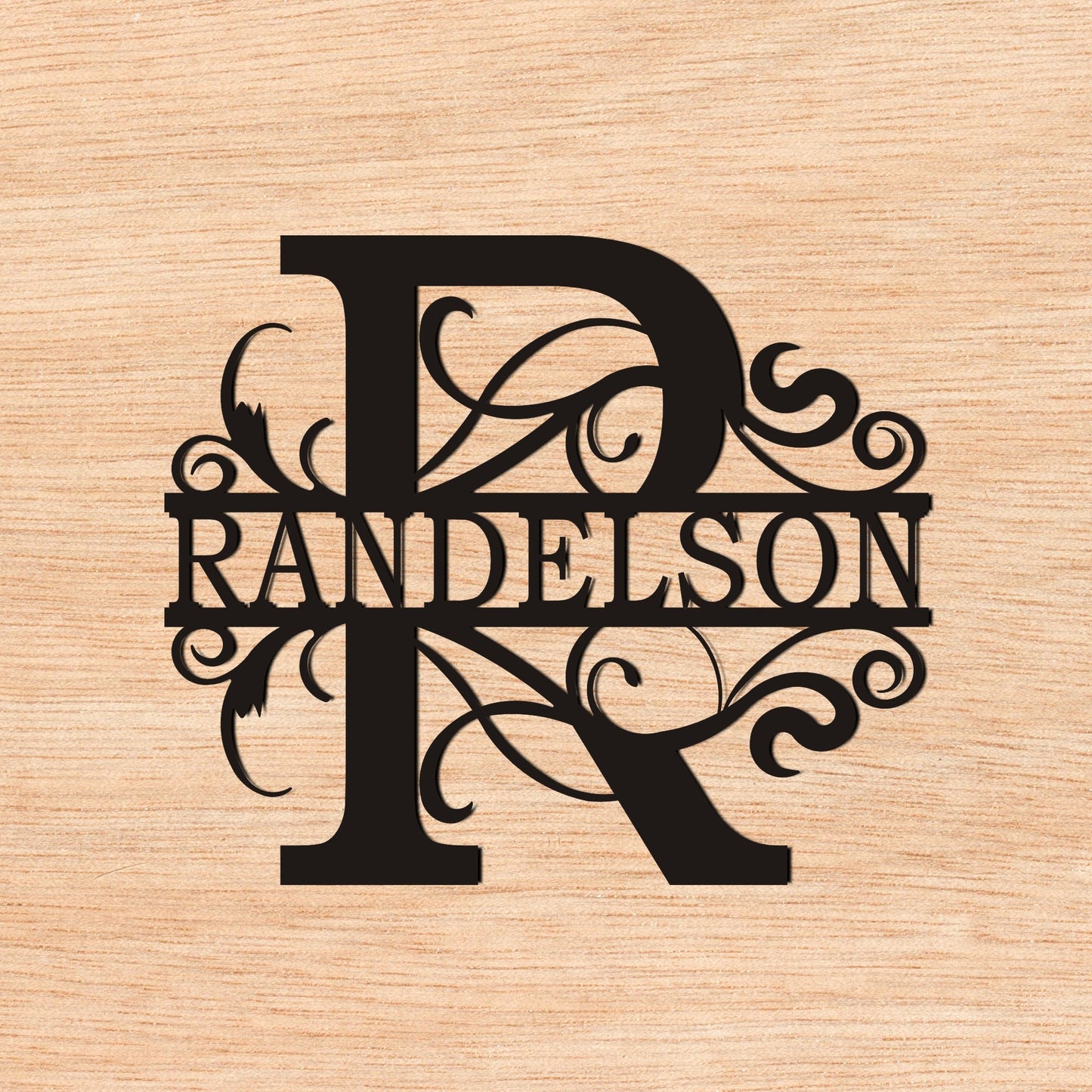 Monogram Personalized Family Name Sign, Custom Metal House Entry Metal Sign, Unique Birthday Gift, Metal Workshop Name Sign, Christmas Gift