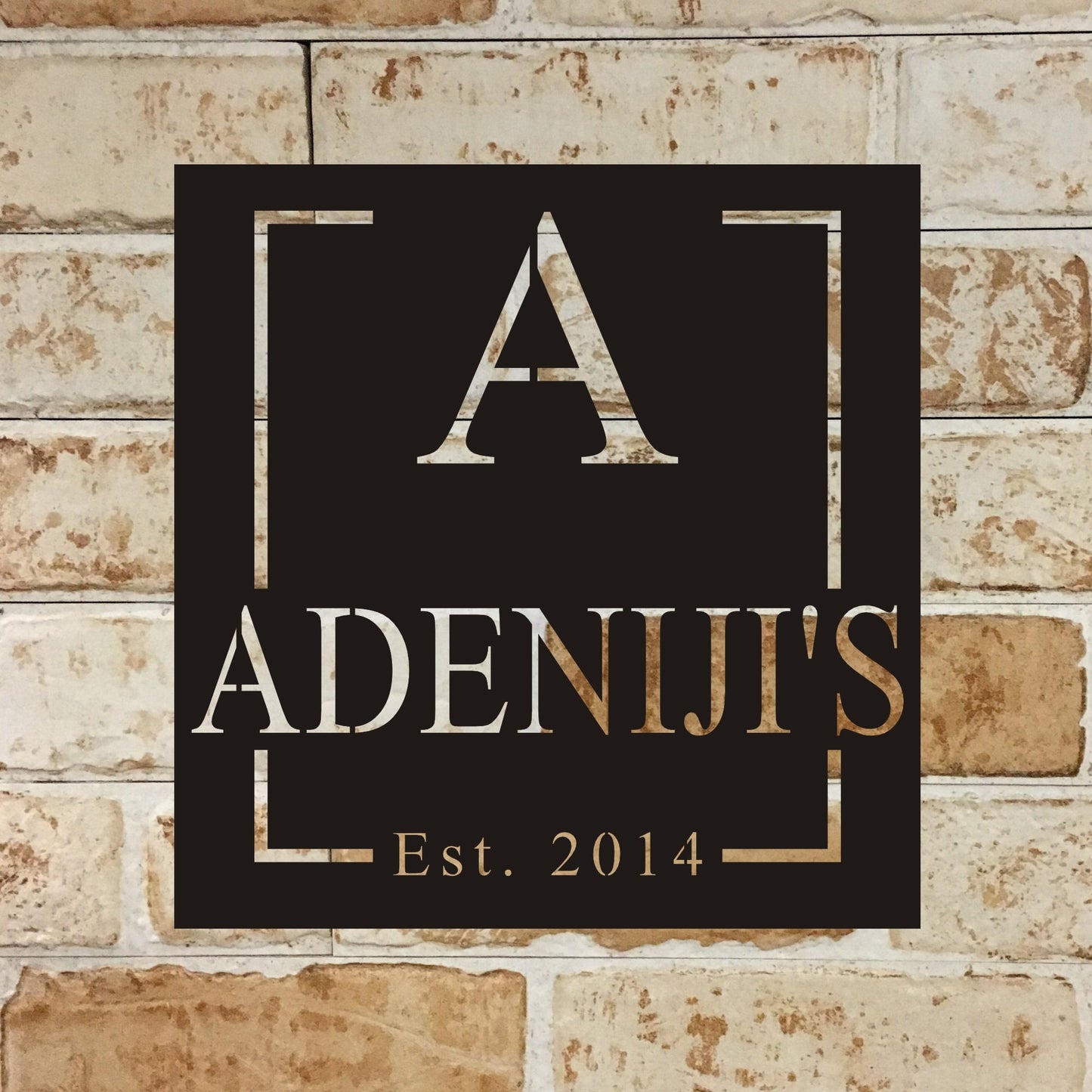 Personalized Family Sign, Metal Wall Art, Monogram Sign ,Customize Name Sign, Personalized Wall Art, Welcome Sign, Name Plate