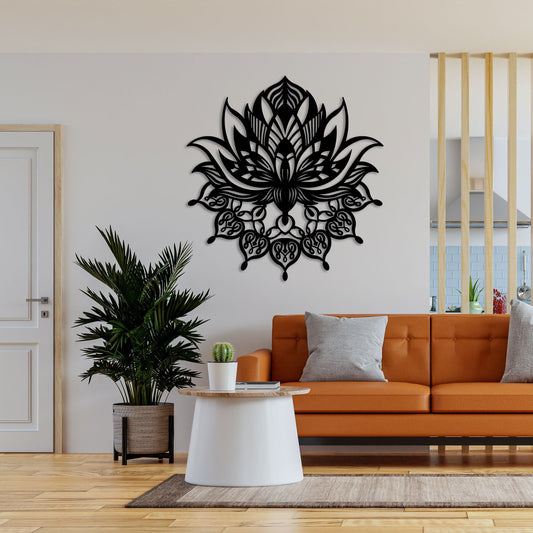 Mandala Metal Wall Art, Wall Hanging Decor, Mandala Metal Wall Decor, Black Mandala Wall Decor, Bohemian Wall Art, Christmas Gift