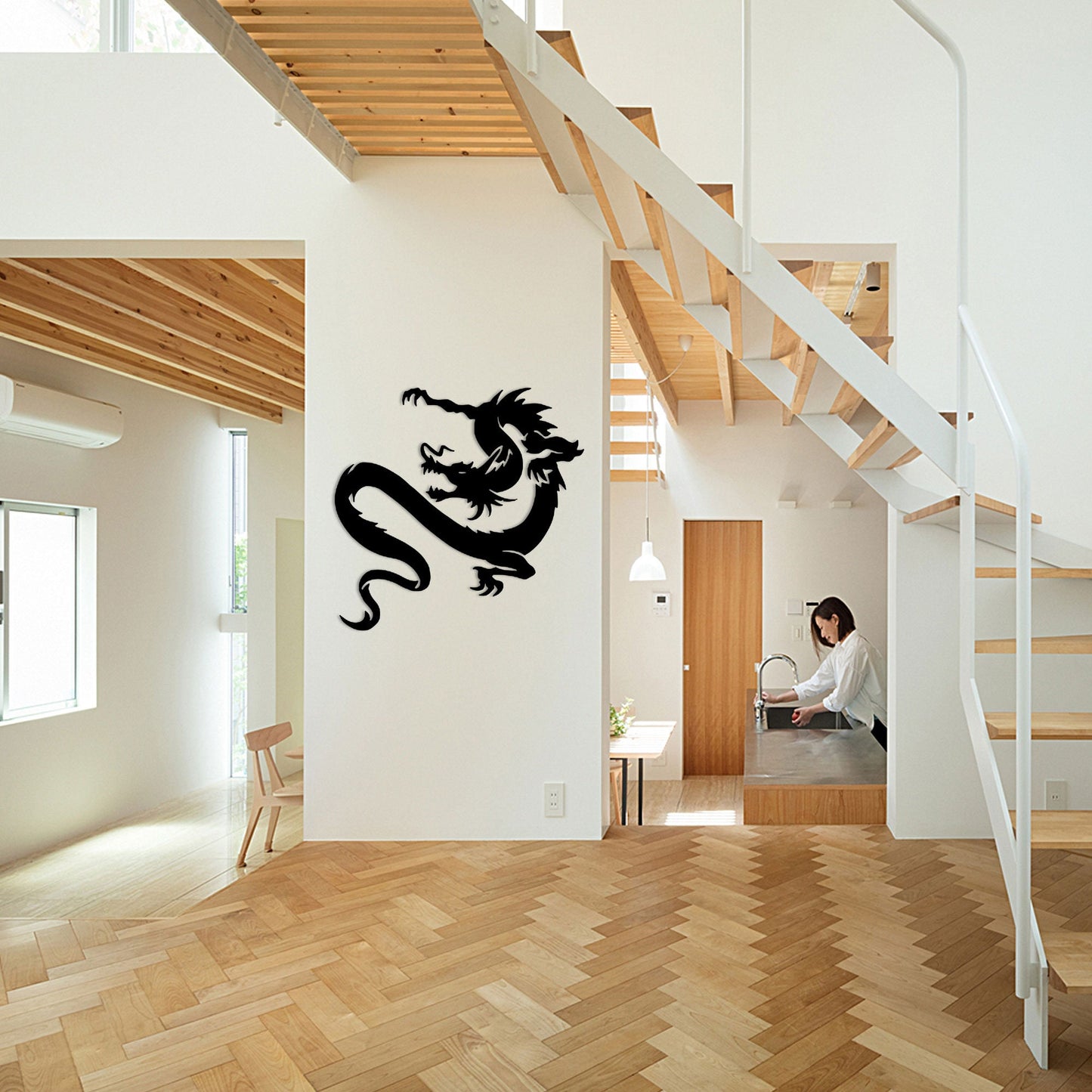 Dragon Metal Wall Decor,Wall Hanging Metal Art,Modern Wall Art,Home Decor,Living Room Wall Art,Housewarming Party Gift,Wall Decoration,