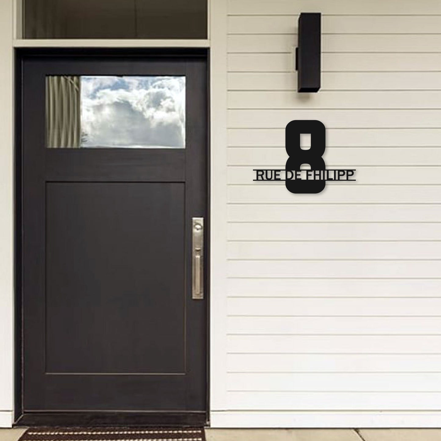 Metal Custom Door Numbers, Custom Metal Home Address Sign, Personalized Adress Sign, Modern Floating Metal Address Number, Zip Code Sign