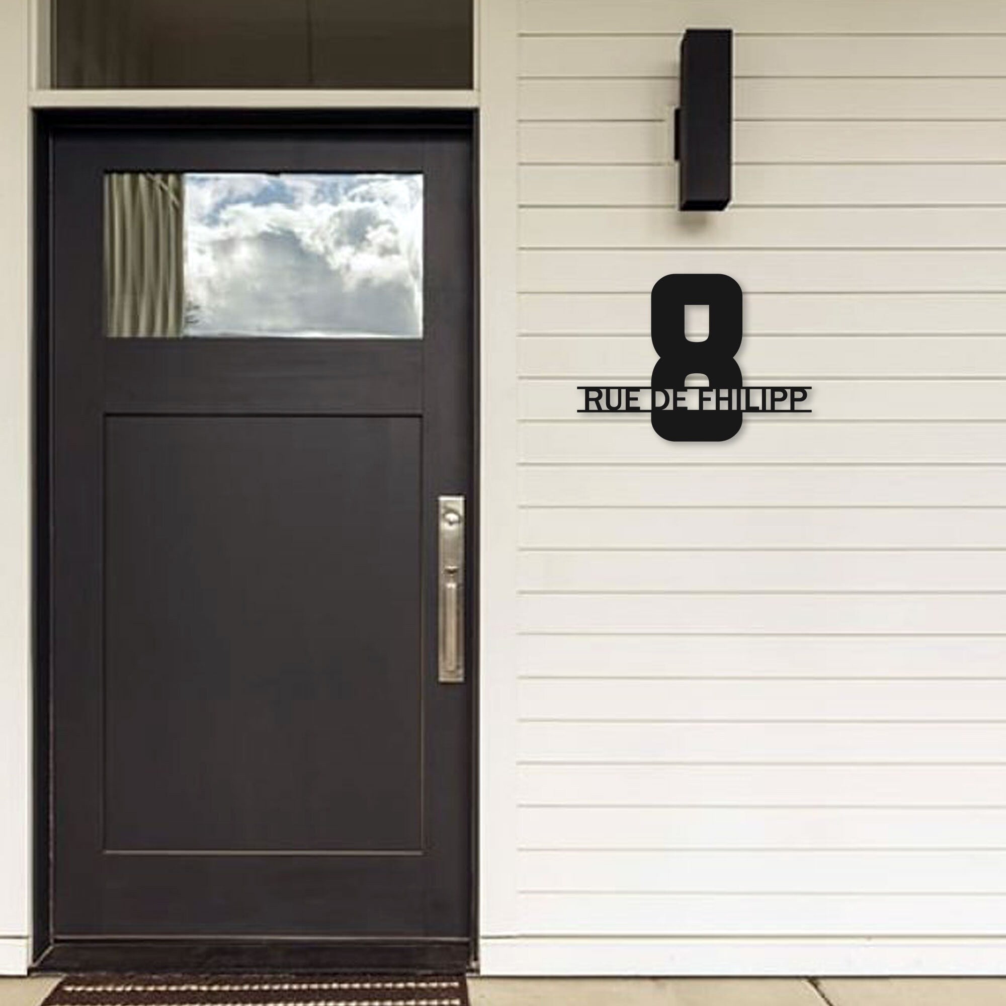 Metal Custom Door Numbers, Custom Metal Home Address Sign, Personalized Adress Sign, Modern Floating Metal Address Number, Zip Code Sign