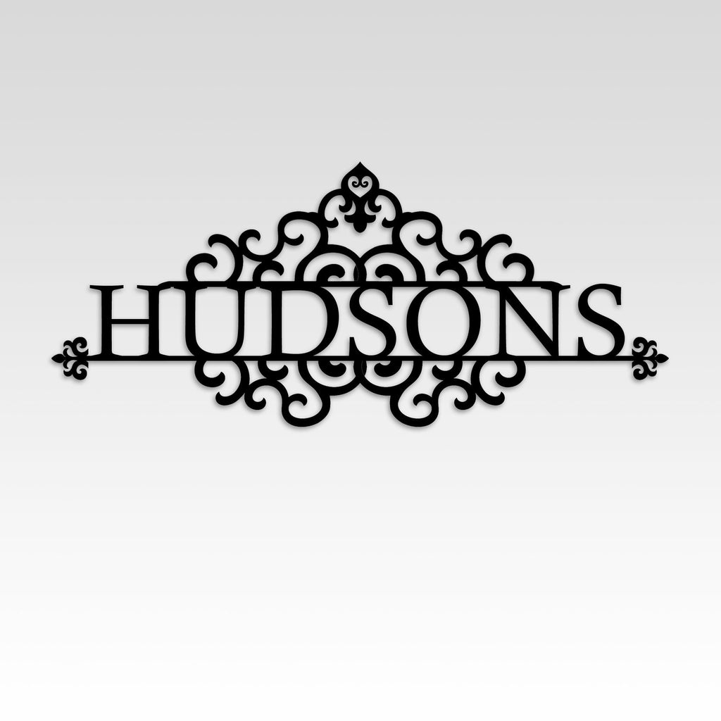 Metal Custom Family name, Monogram Metal Family Sign, Personalized Villa Name Sign, Christmas Gift, Best Anniversary Gift, Gift For Family