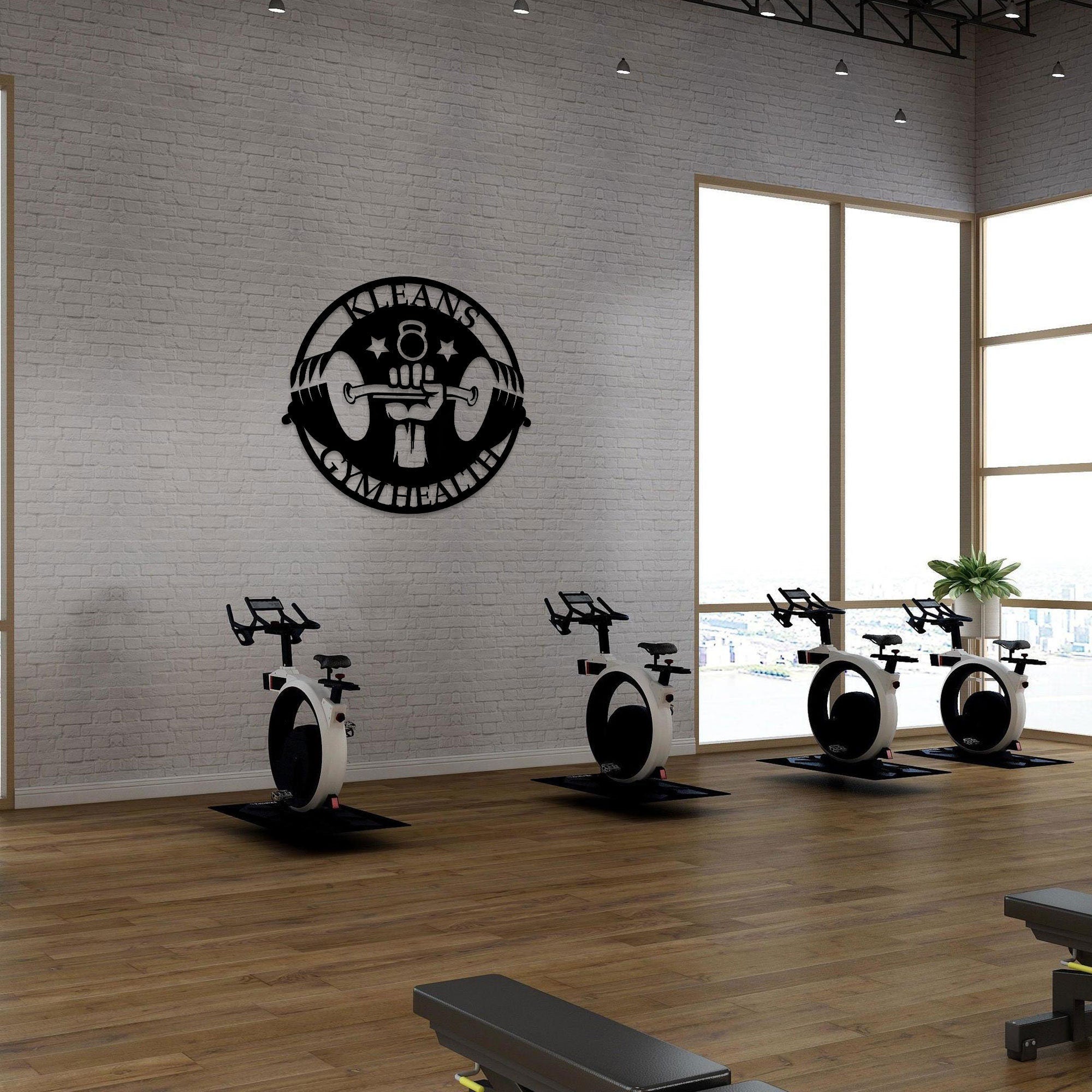 Custom Metal Gym Sign, Personalized Fitness Wall Sign, Established Sign, Gym Wall Decor, Home Gym Sign, Crossfit Gifts, Bodybuilding Sign