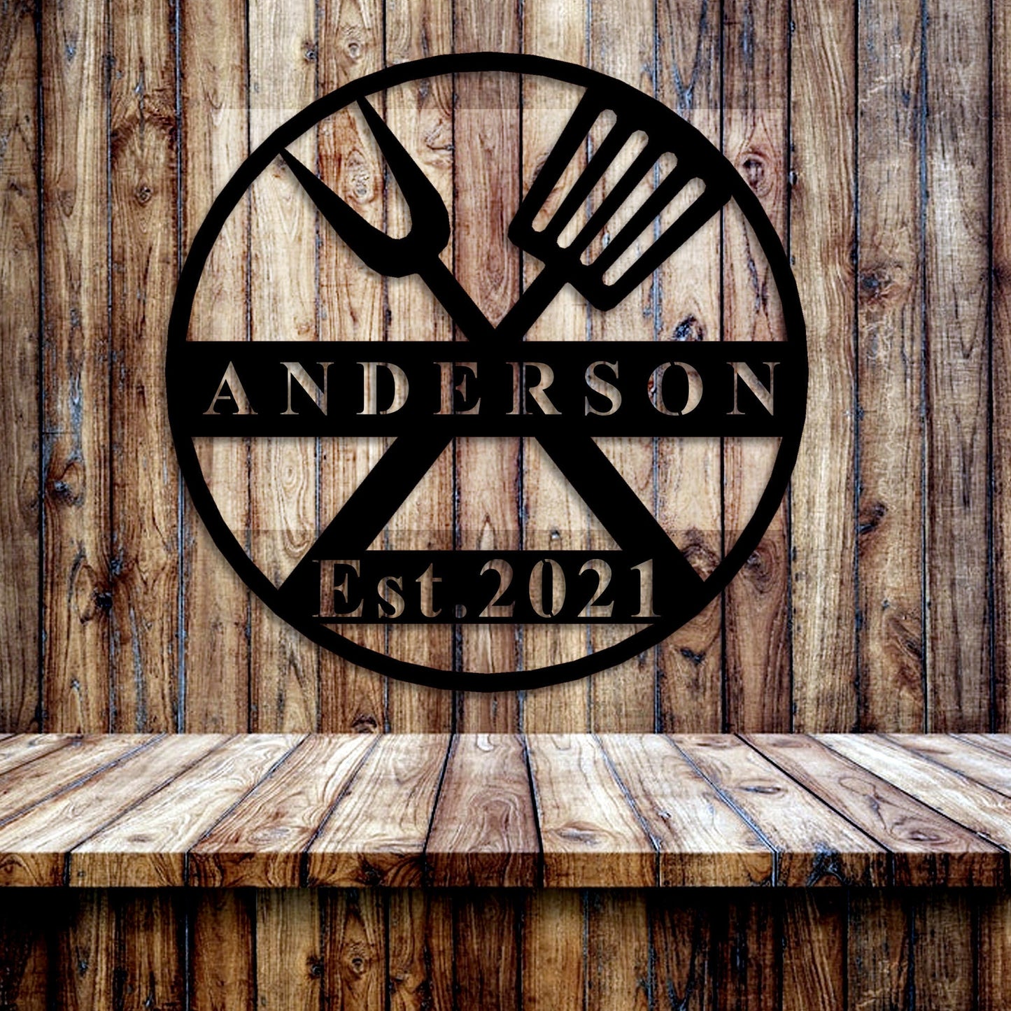 Personalized Grill Metal Decor, Custom Metal Sign, Personalized Bar Metal Sign, Christmas Gift, BBQ Sign, Restaurant Name Metal Sign